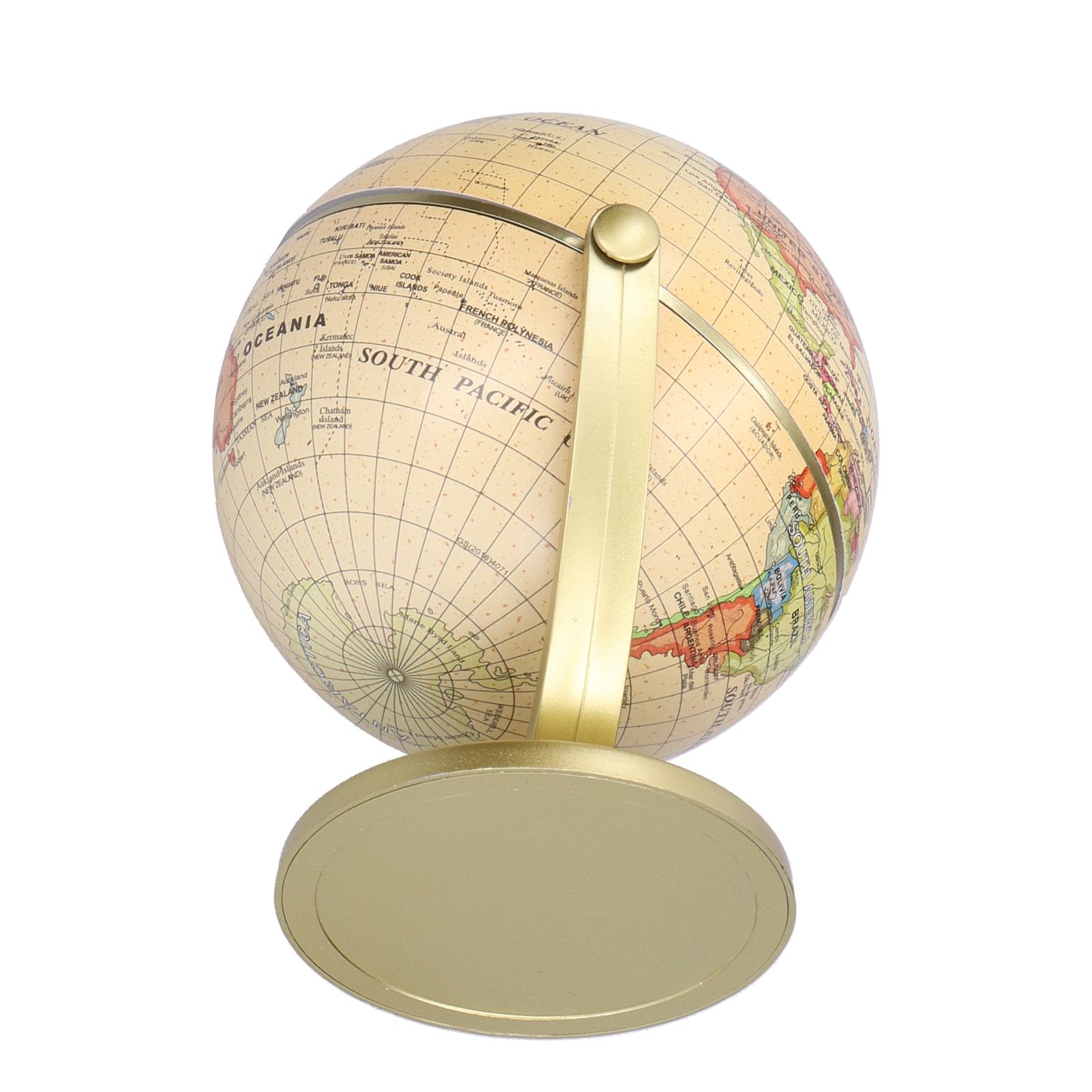 Mini World Map Globe English Edition Desktop Rotating Earth Geography Globe view 8