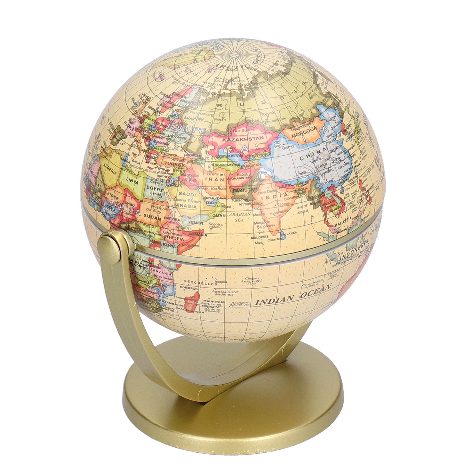 Mini World Map Globe English Edition Desktop Rotating Earth Geography Globe view 10