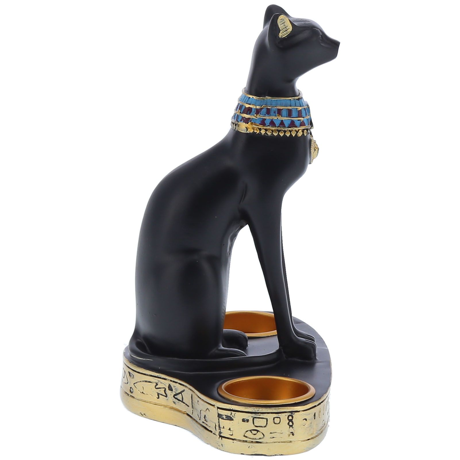 Vintage Resin Cat Statue Figurine Candlestick Candle Holder Home Office view 7