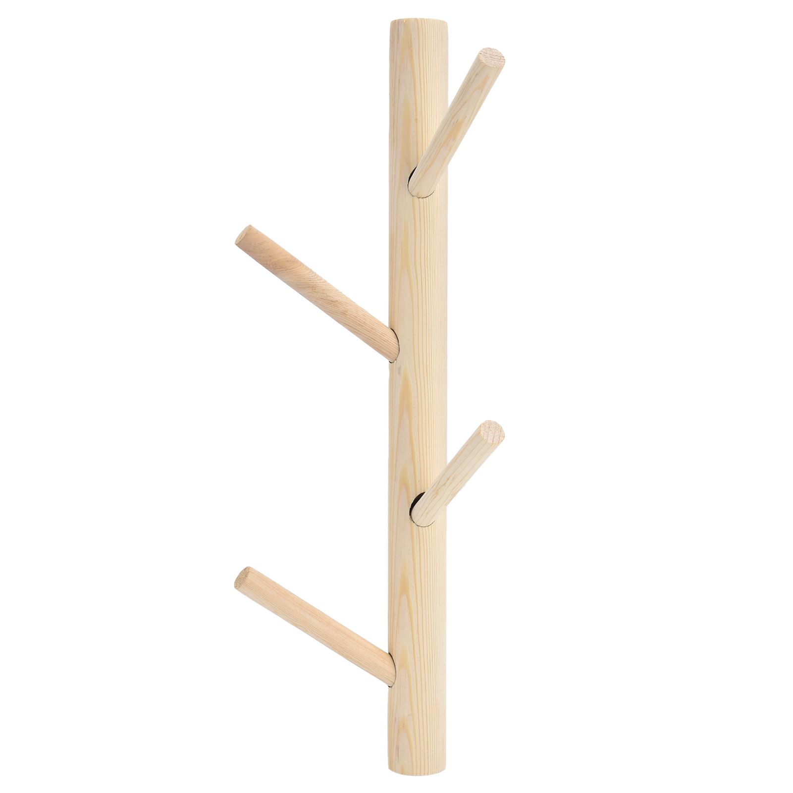 Punch Free Wall Mounted Coat Rack Towel Hanger Tree Branch Shaped Hat Rack for view 5