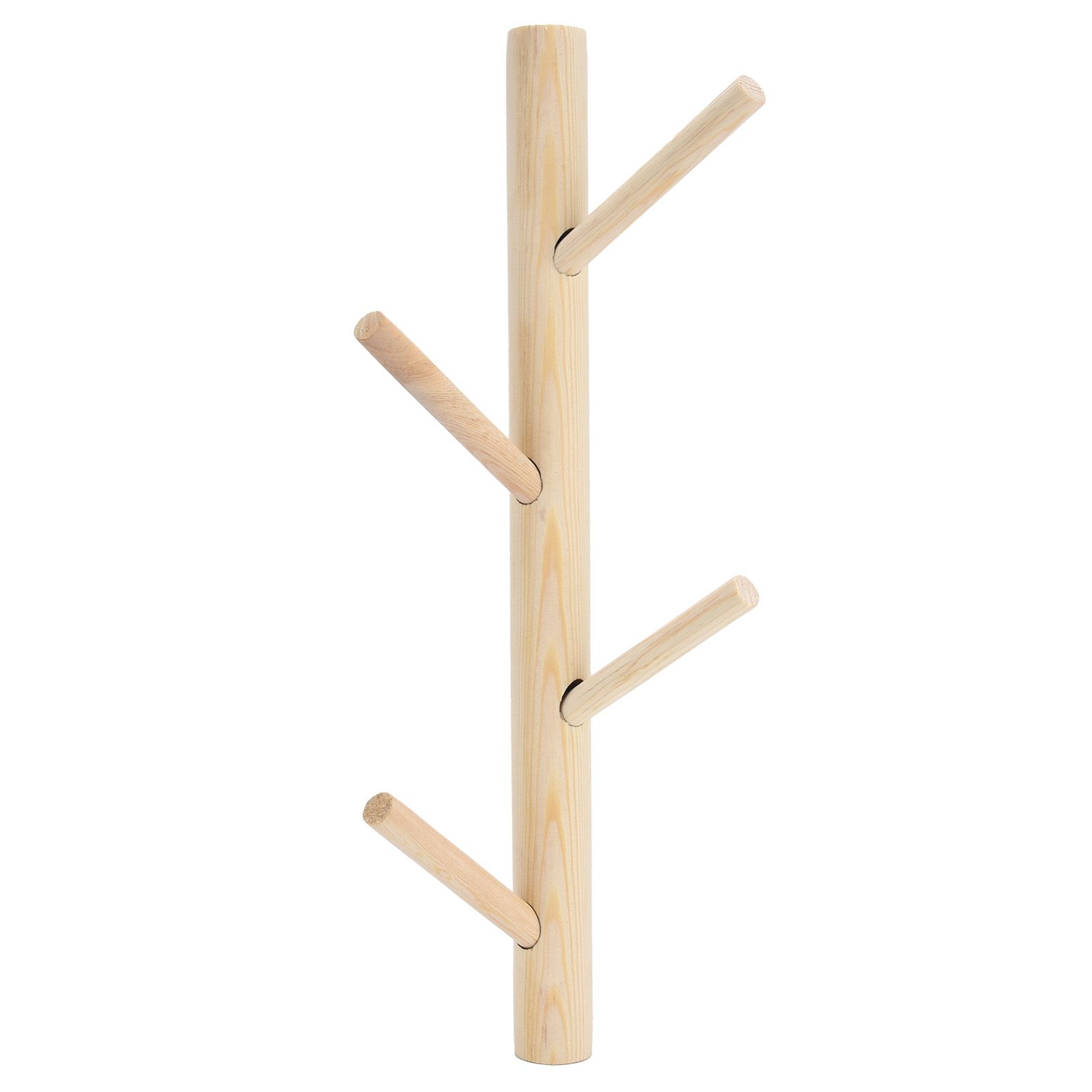 Punch Free Wall Mounted Coat Rack Towel Hanger Tree Branch Shaped Hat Rack for view 6
