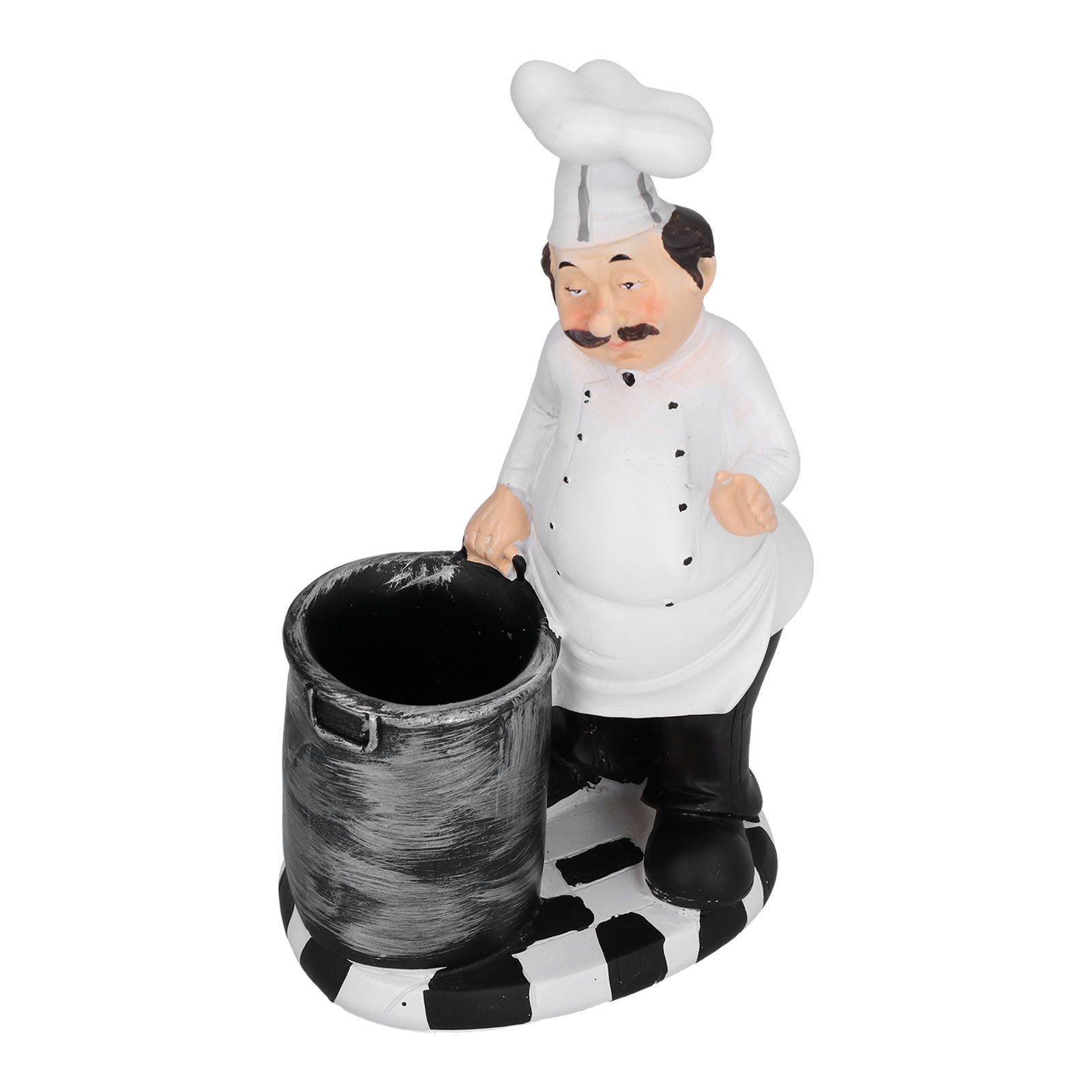 Chef Shape Figurine Statue Craft Decoration Ornament for Living Room Kitchen view 3