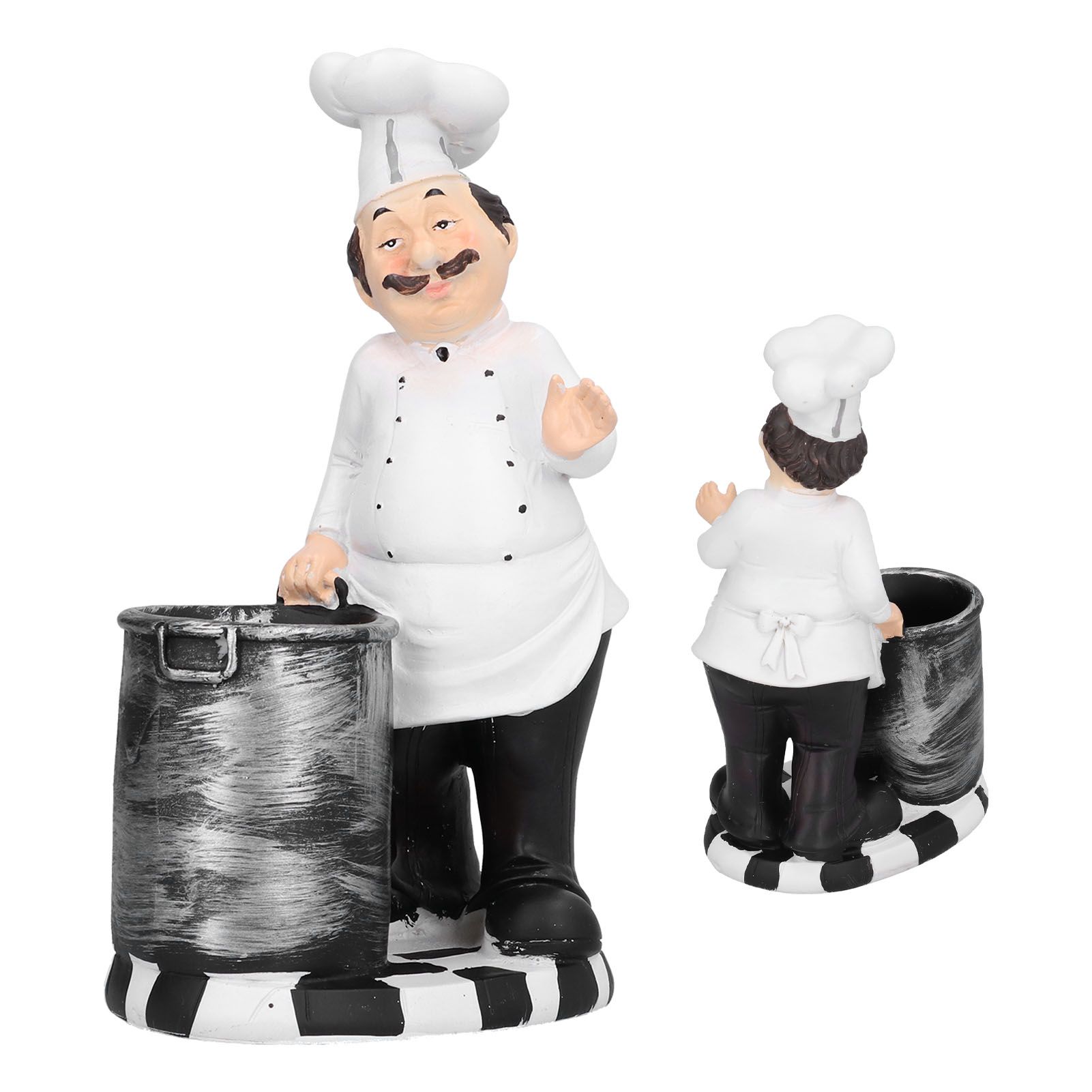 Chef Shape Figurine Statue Craft Decoration Ornament for Living Room Kitchen view 5