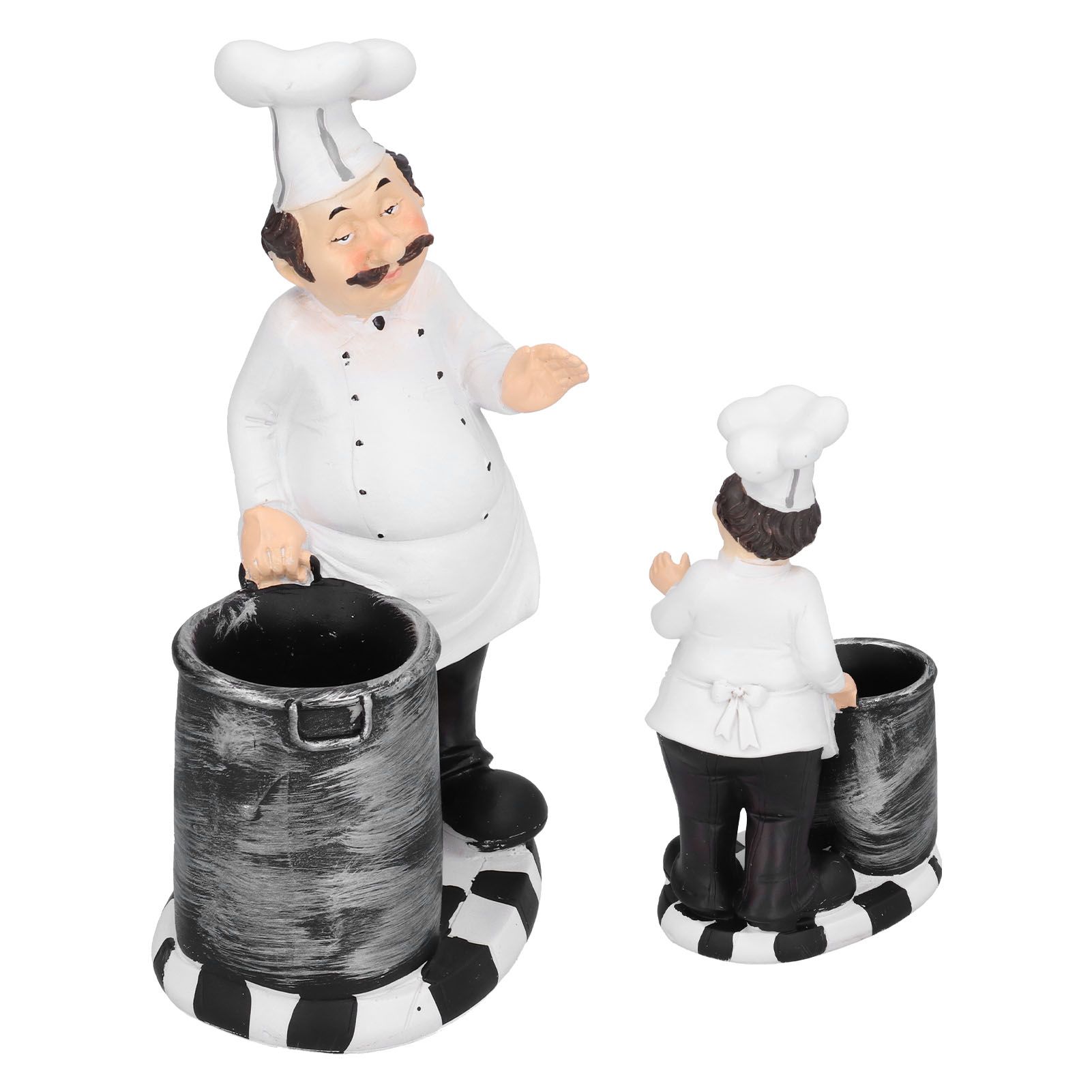 Chef Shape Figurine Statue Craft Decoration Ornament for Living Room Kitchen view 7