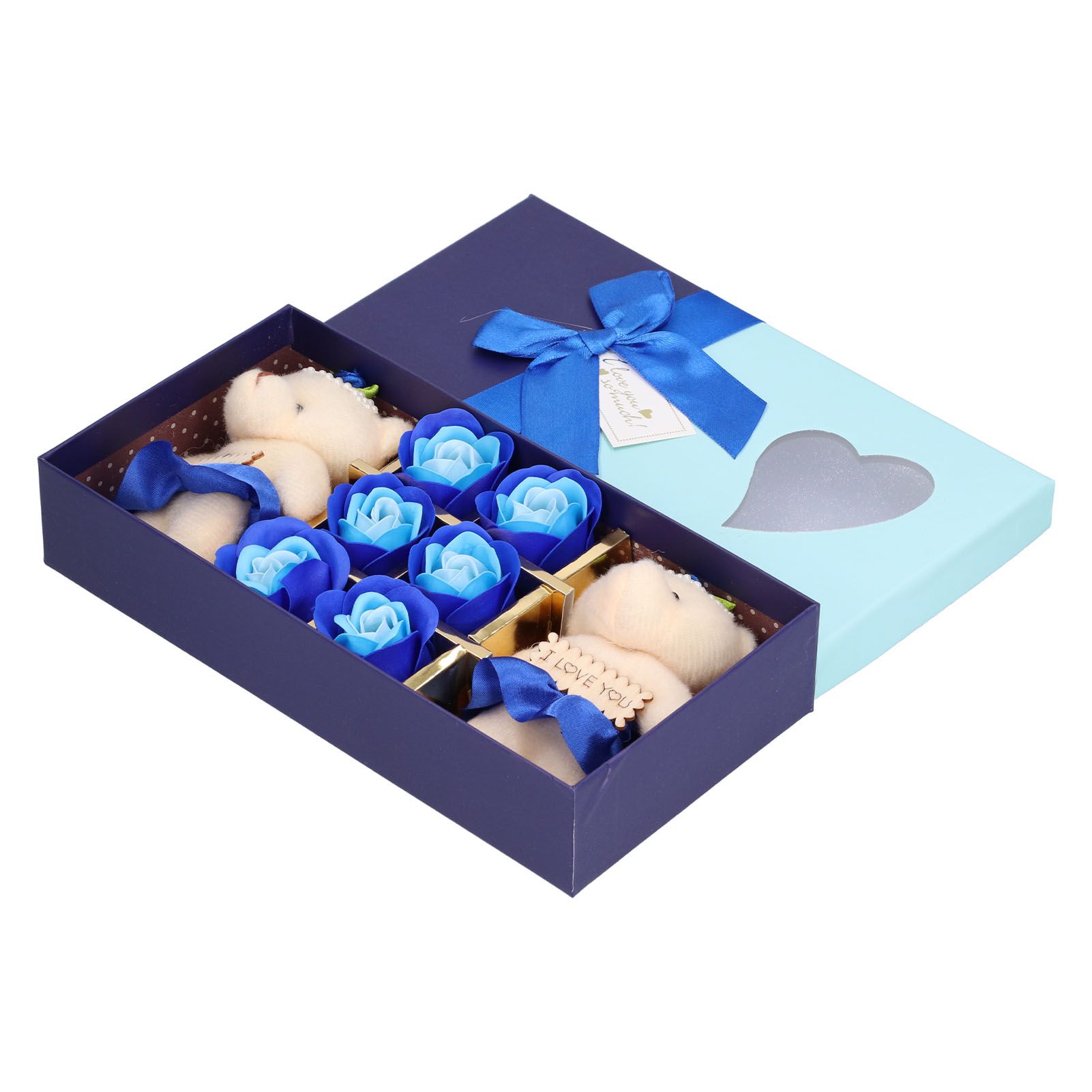 Artificial Soap Flower Bear Toy Cute Gift Box for Valentine's Day Mother's Day view 6