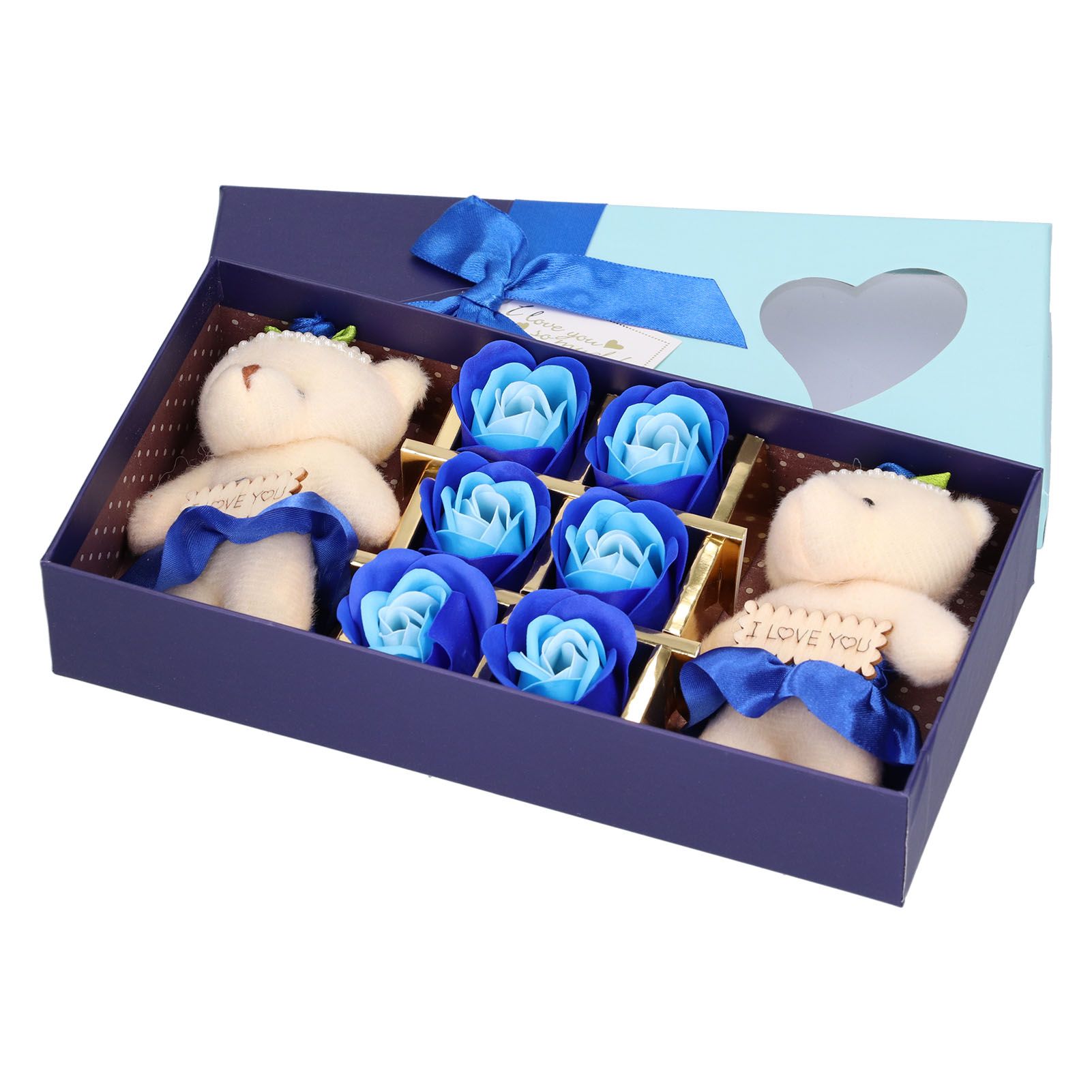 Artificial Soap Flower Bear Toy Cute Gift Box for Valentine's Day Mother's Day view 7