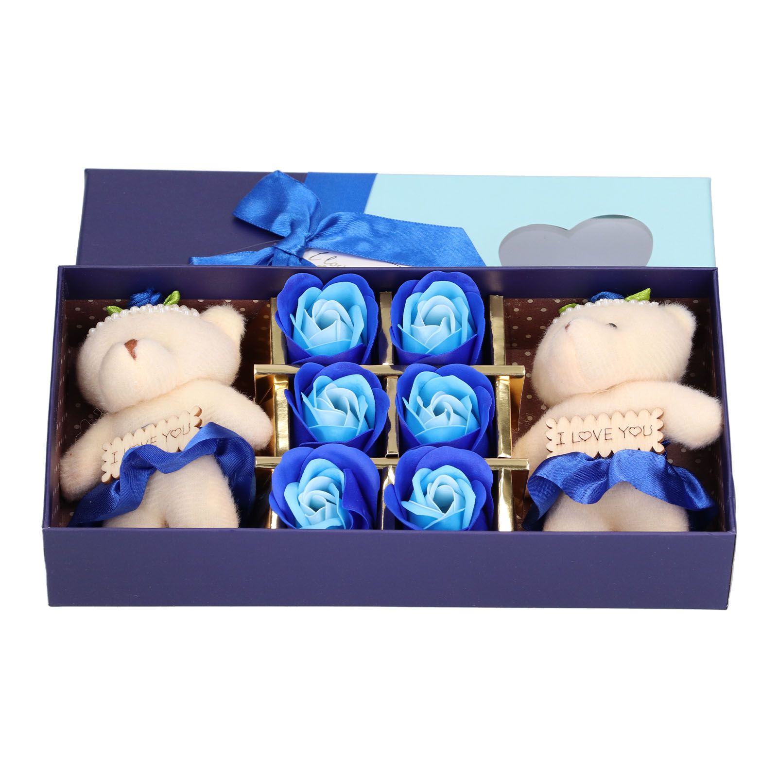 Artificial Soap Flower Bear Toy Cute Gift Box for Valentine's Day Mother's Day view 8