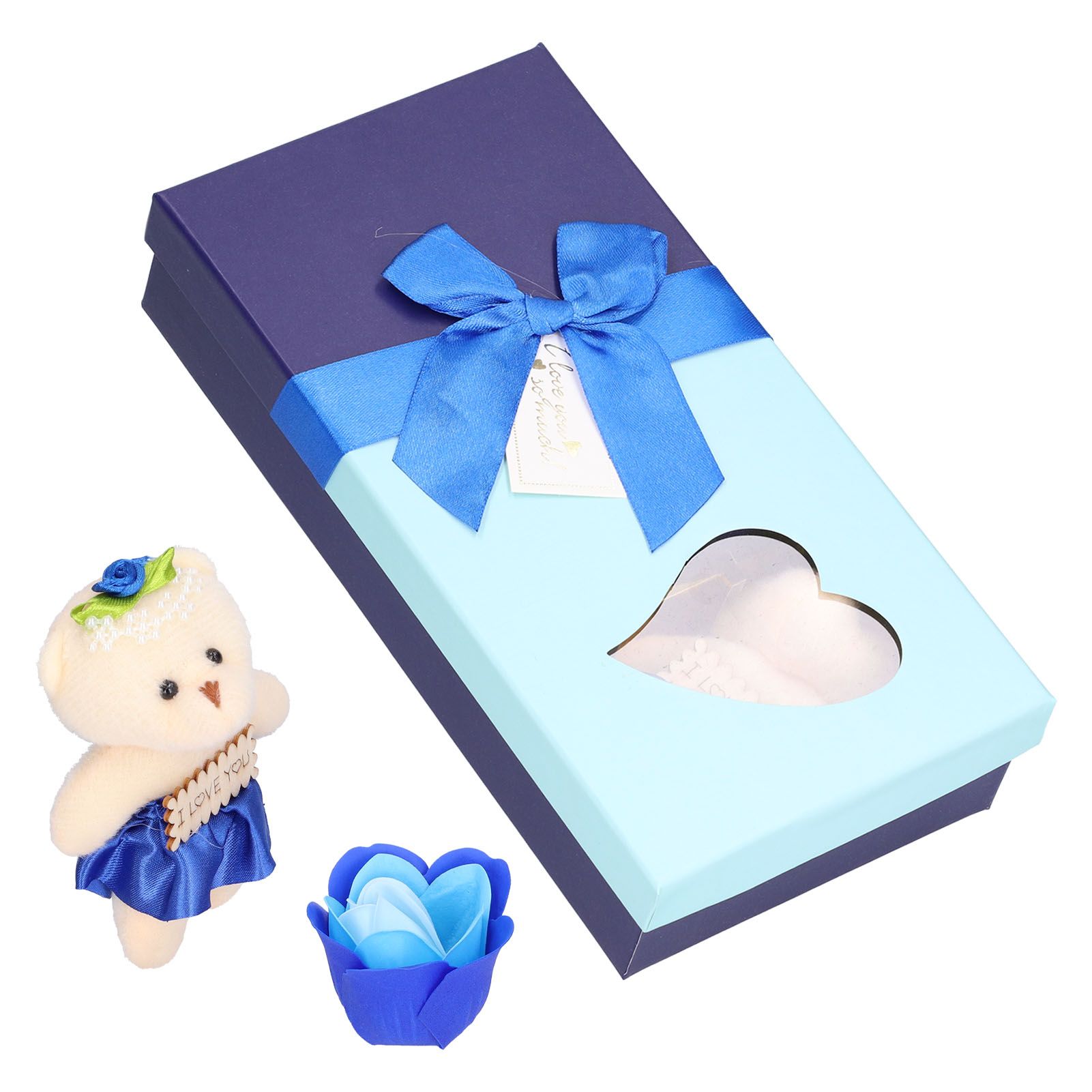 Artificial Soap Flower Bear Toy Cute Gift Box for Valentine's Day Mother's Day view 10