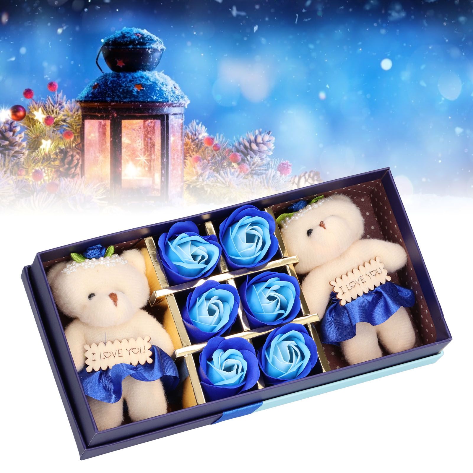 Artificial Soap Flower Bear Toy Cute Gift Box for Valentine's Day Mother's Day view 11