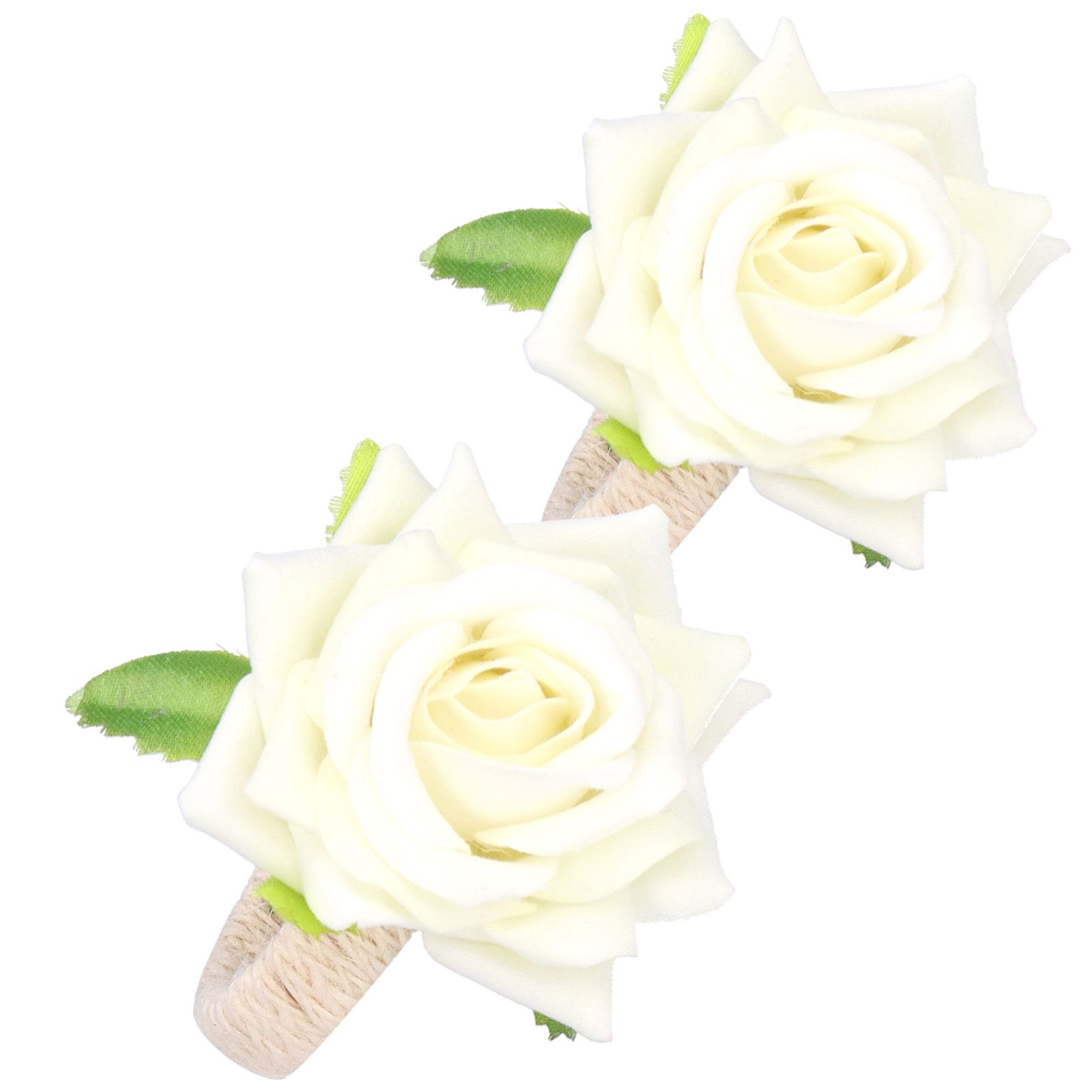 2PCS/Bag Simulation Flower Napkin Rings Modern Napkin Holder Table Decorations view 8