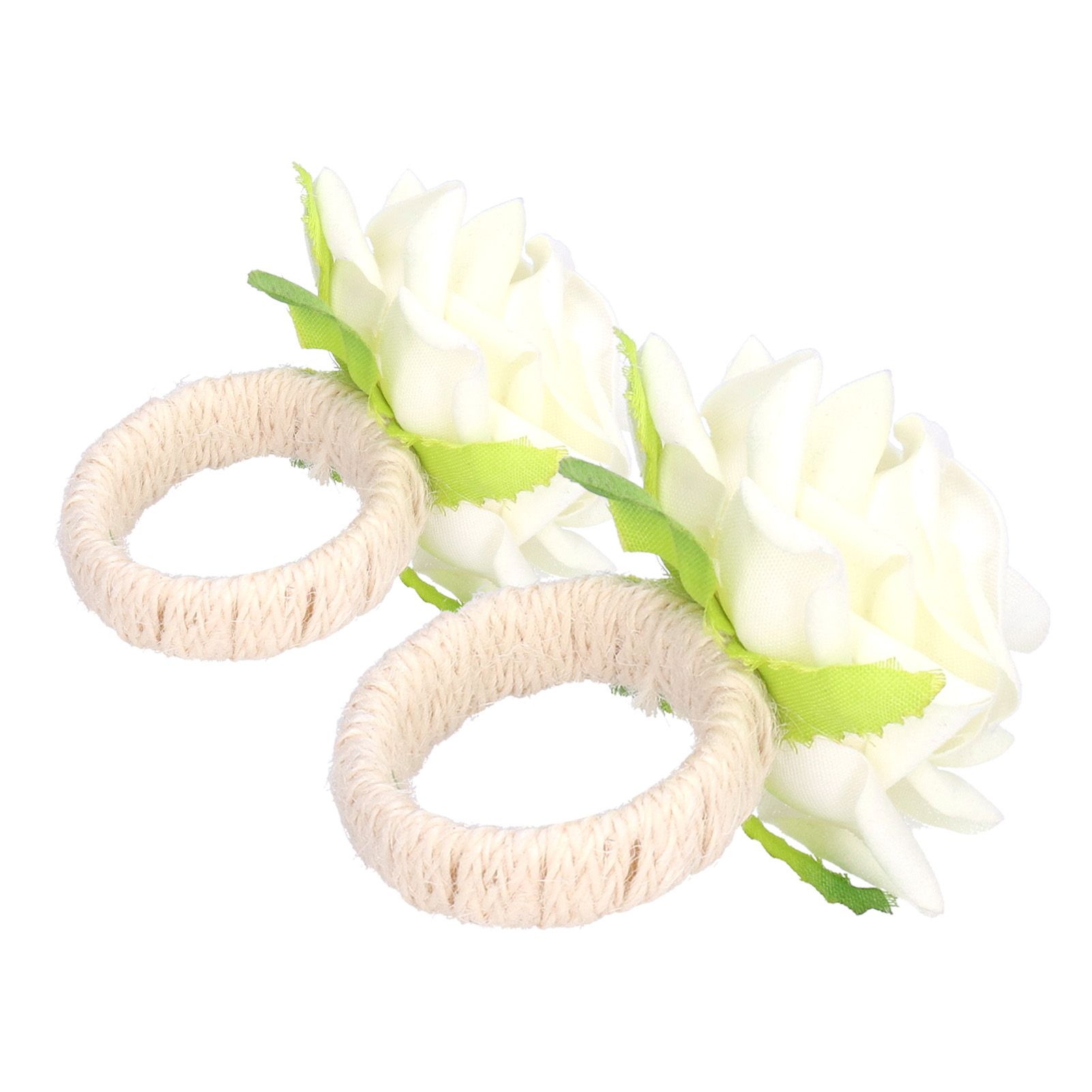 2PCS/Bag Simulation Flower Napkin Rings Modern Napkin Holder Table Decorations view 10