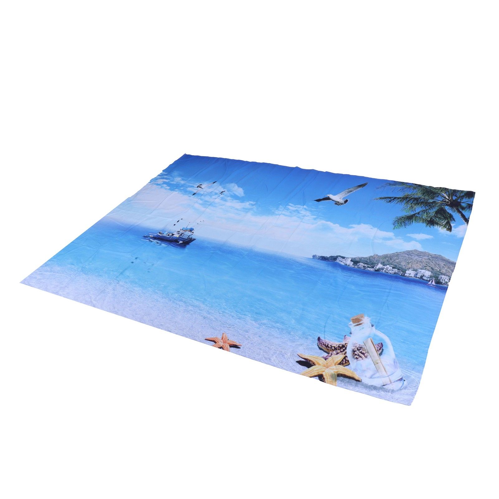 Decorative Tapestry Beach Sea Scenery Pattern Polyester Fiber Hanging Carpet view 8