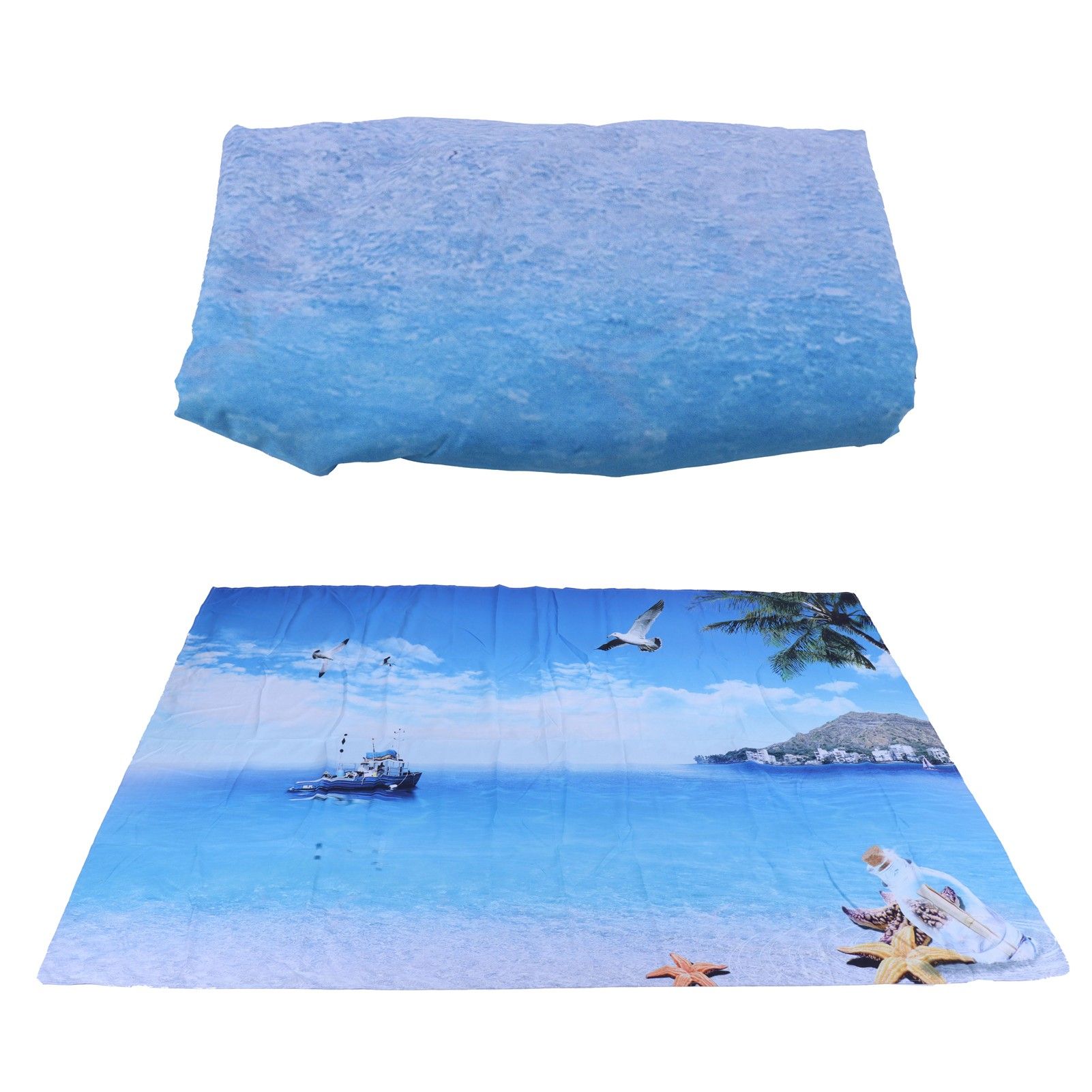 Decorative Tapestry Beach Sea Scenery Pattern Polyester Fiber Hanging Carpet view 9