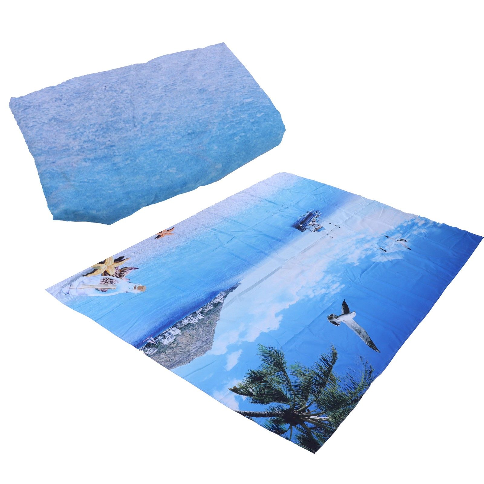 Decorative Tapestry Beach Sea Scenery Pattern Polyester Fiber Hanging Carpet view 10