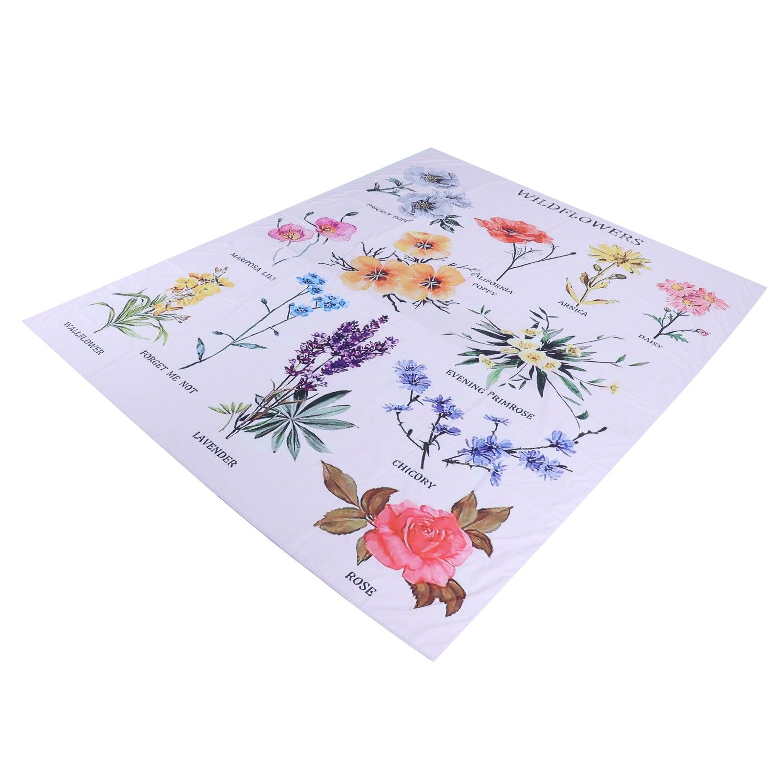 Wall Tapestry Beautiful Flower Pattern Hanging Blanket Living Room Background view 3