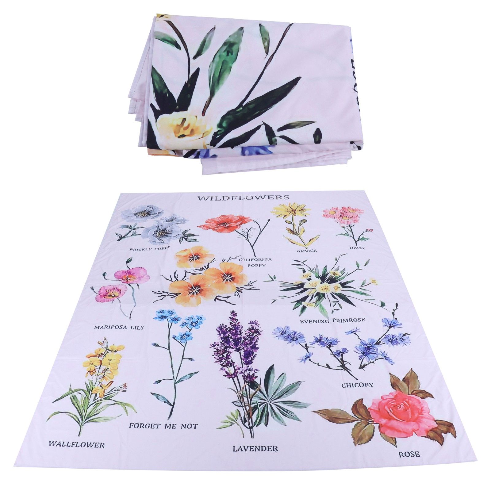 Wall Tapestry Beautiful Flower Pattern Hanging Blanket Living Room Background view 9