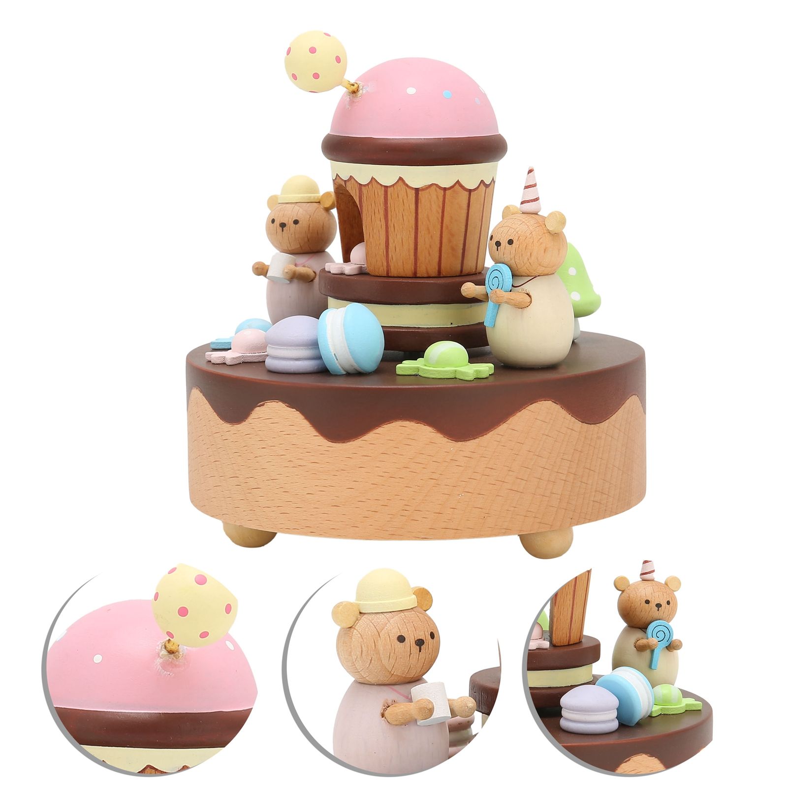 Music Box Bear and Dessert House Shape Valentine's Day Gifts Home Decoration view 9