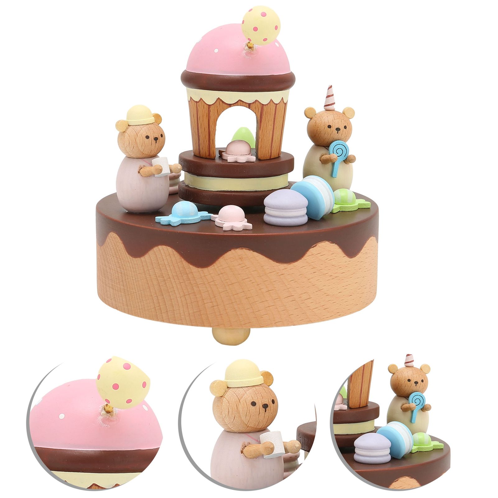 Music Box Bear and Dessert House Shape Valentine's Day Gifts Home Decoration view 10