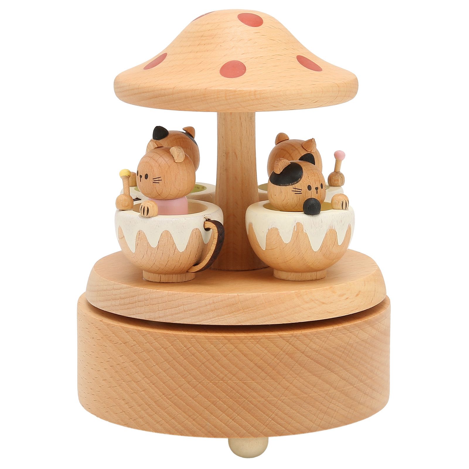 Music Box Cute Cat Decor Home Decoration Valentine's Day Gifts Wooden Crafts view 3