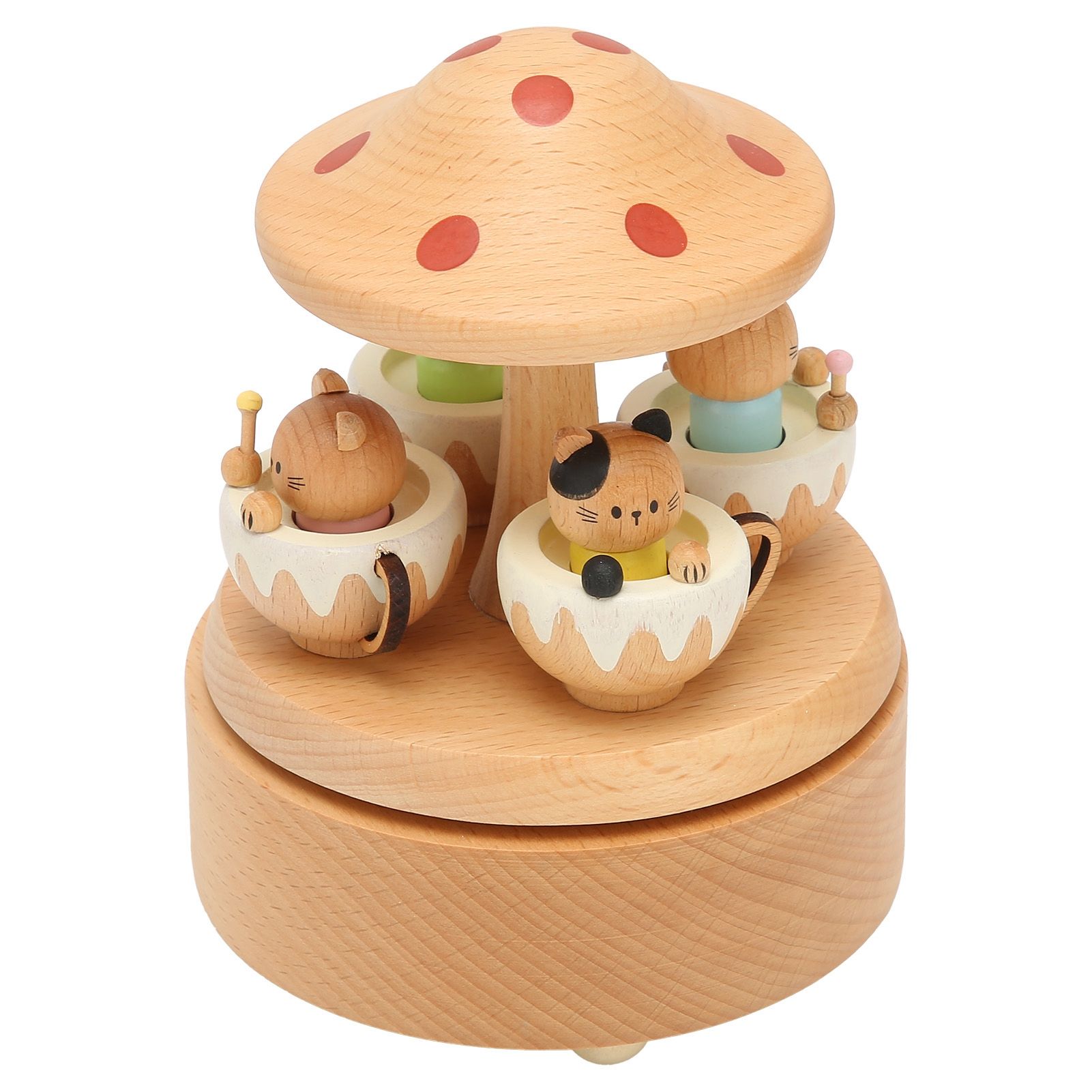 Music Box Cute Cat Decor Home Decoration Valentine's Day Gifts Wooden Crafts view 6