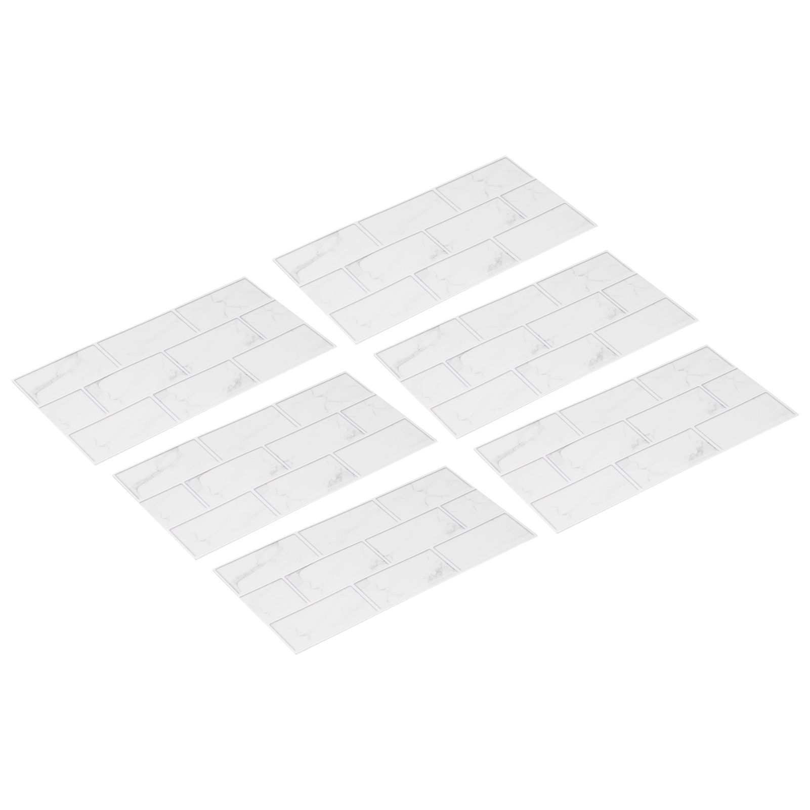 6Pcs Innovative Tiles Sticker Brick Pattern Wall Decal Sticker for Home Living view 6