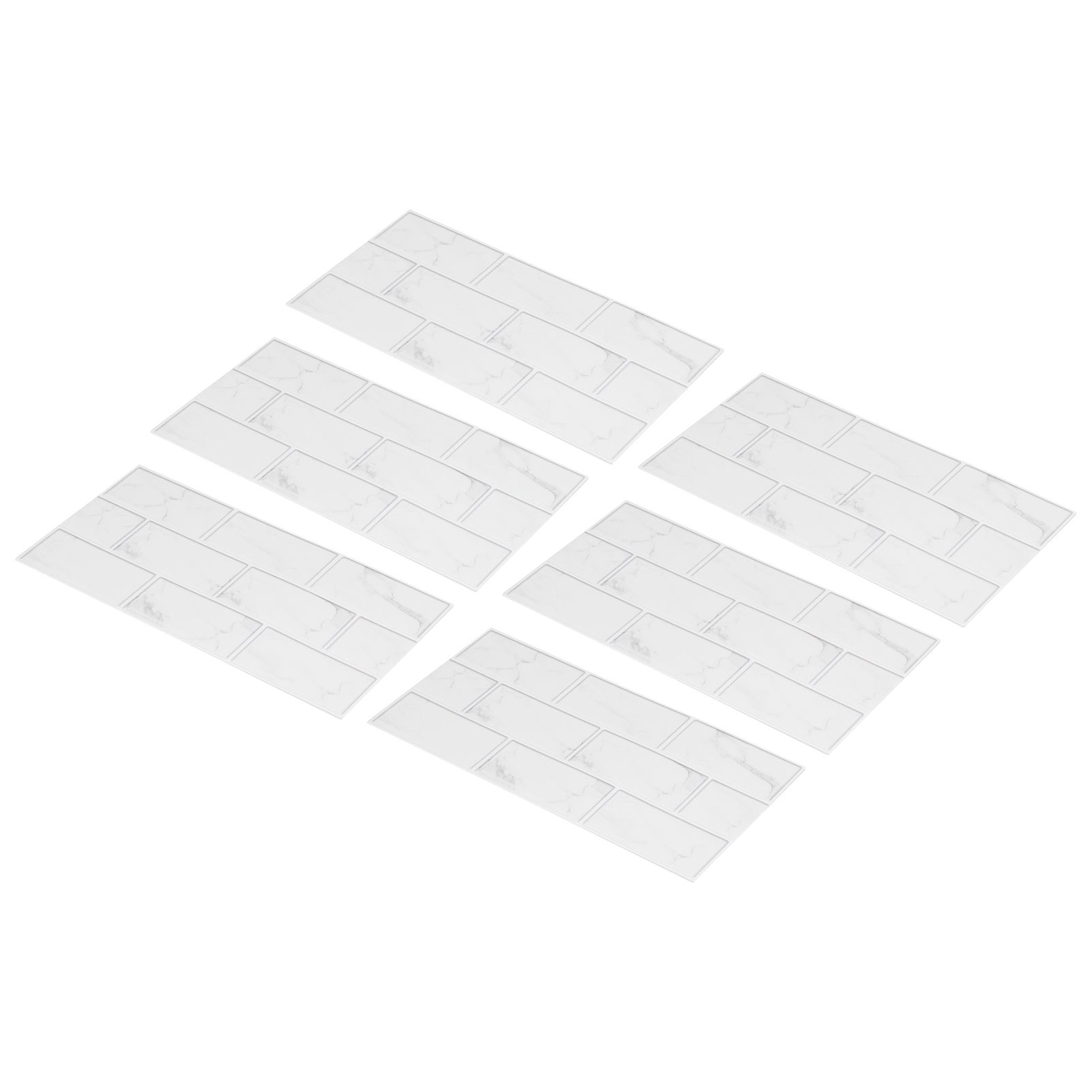 6Pcs Innovative Tiles Sticker Brick Pattern Wall Decal Sticker for Home Living view 7