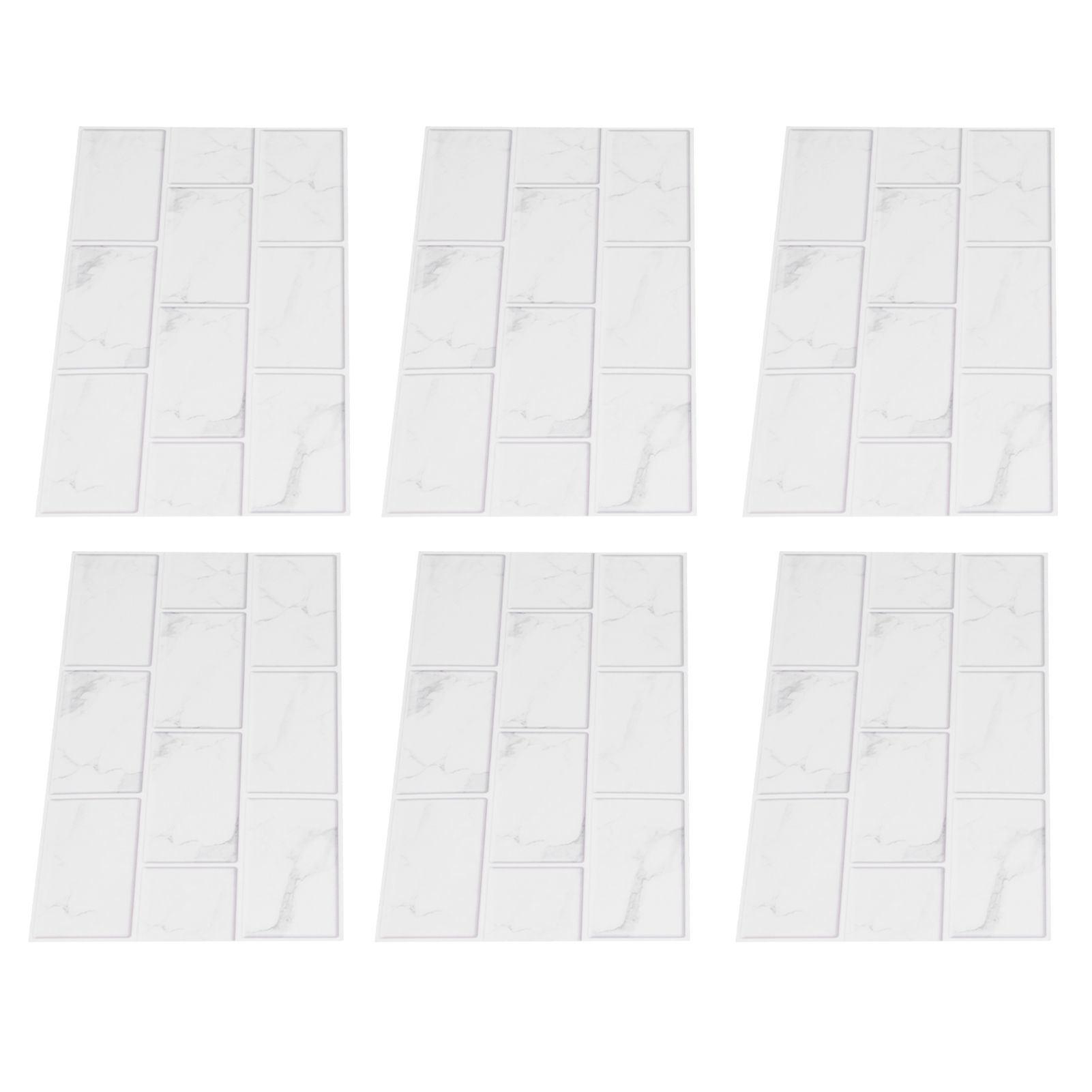 6Pcs Innovative Tiles Sticker Brick Pattern Wall Decal Sticker for Home Living view 8