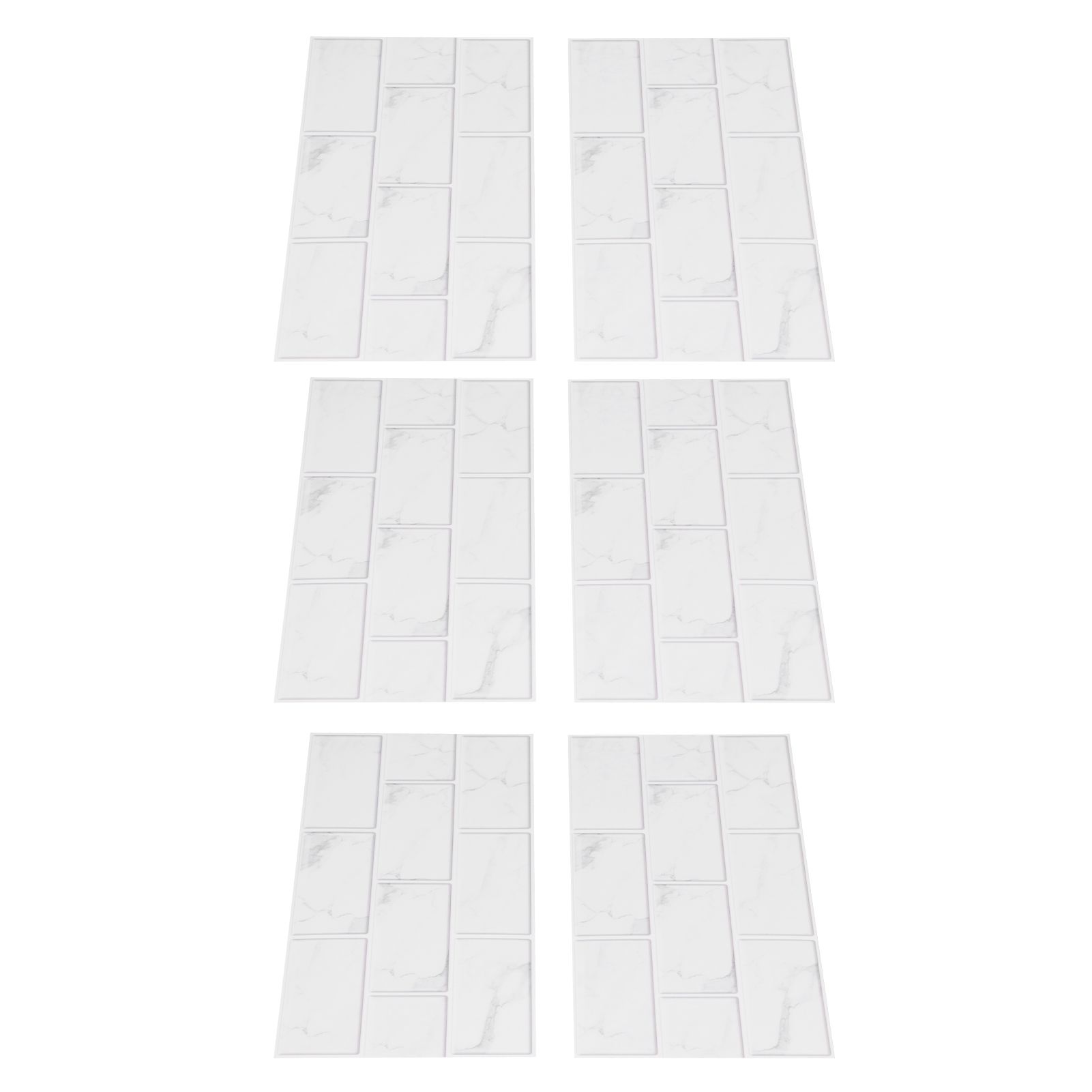 6Pcs Innovative Tiles Sticker Brick Pattern Wall Decal Sticker for Home Living view 9
