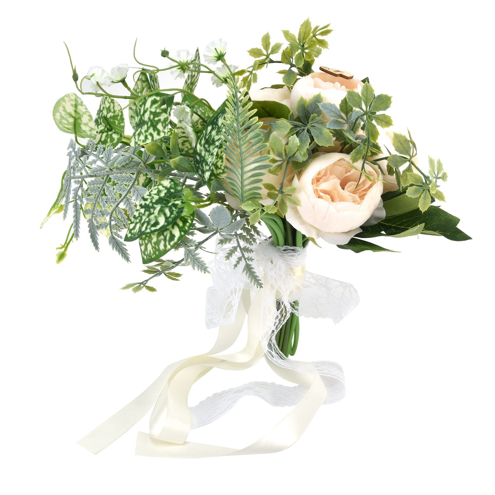 Hand Bouquet of Flowers Bride Wedding Simulation Wedding Photo Props Bouquet view 8
