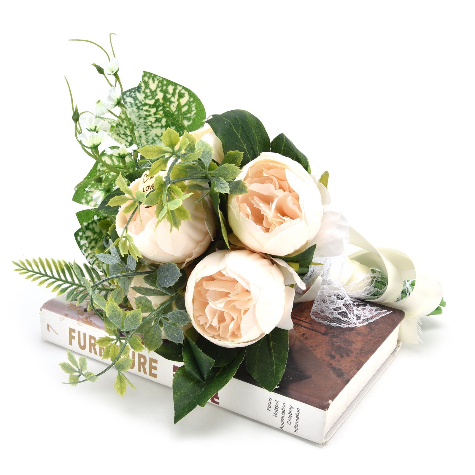 Hand Bouquet of Flowers Bride Wedding Simulation Wedding Photo Props Bouquet view 11
