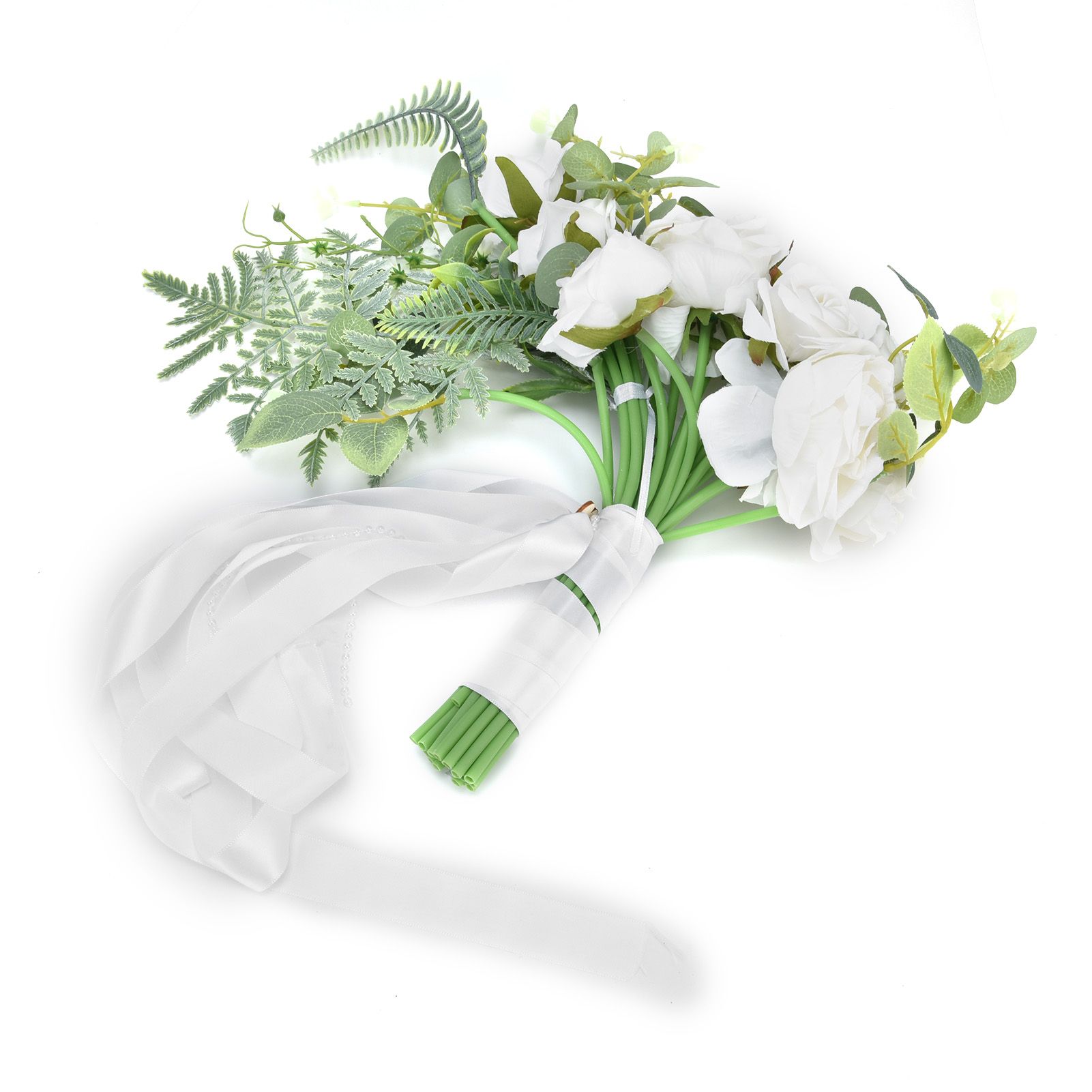 Bride Bouquet Simulation Artificial Flowers Wedding Photo Props for Wedding view 4