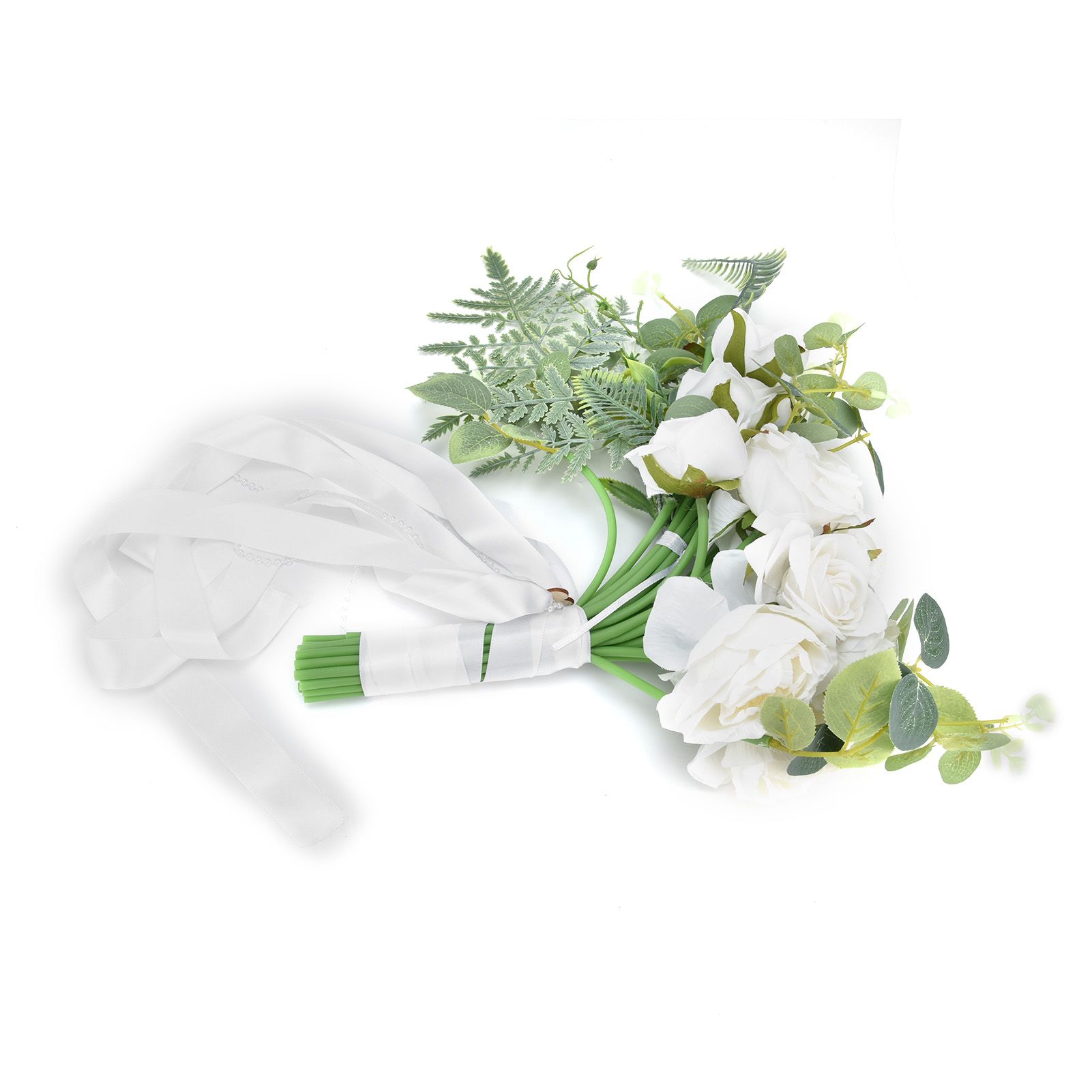 Bride Bouquet Simulation Artificial Flowers Wedding Photo Props for Wedding view 5