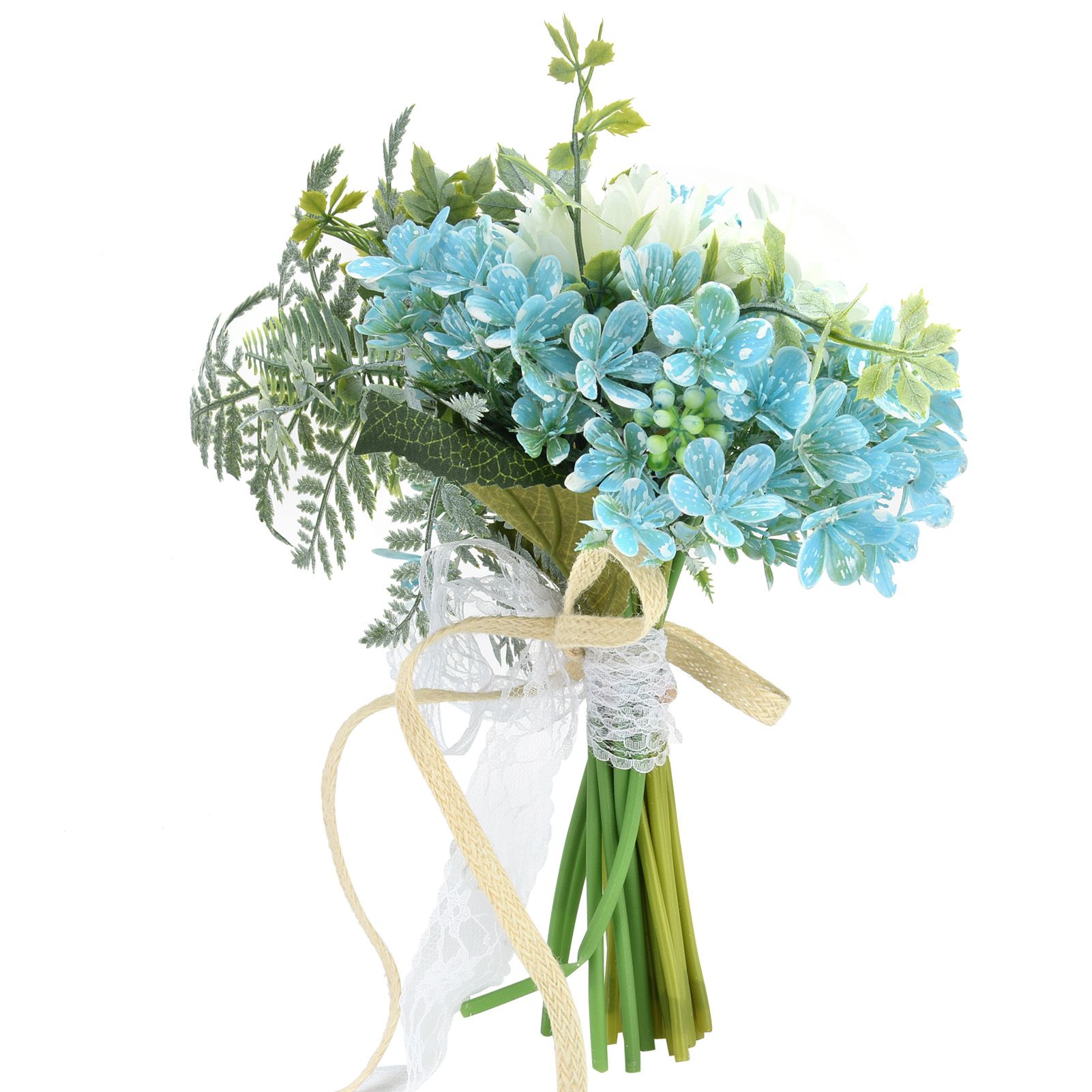 Bridal Bouquet Plastic Artificial Flower Bouquet for Wedding Stage Living Room view 2