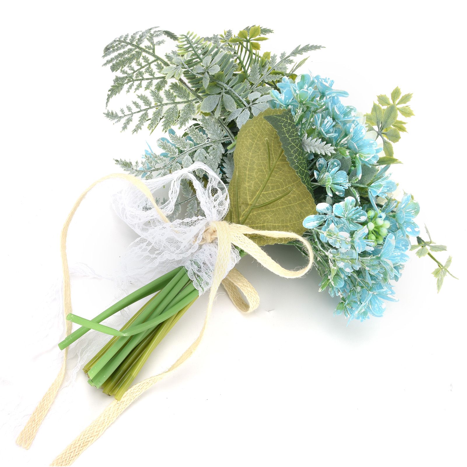 Bridal Bouquet Plastic Artificial Flower Bouquet for Wedding Stage Living Room view 4