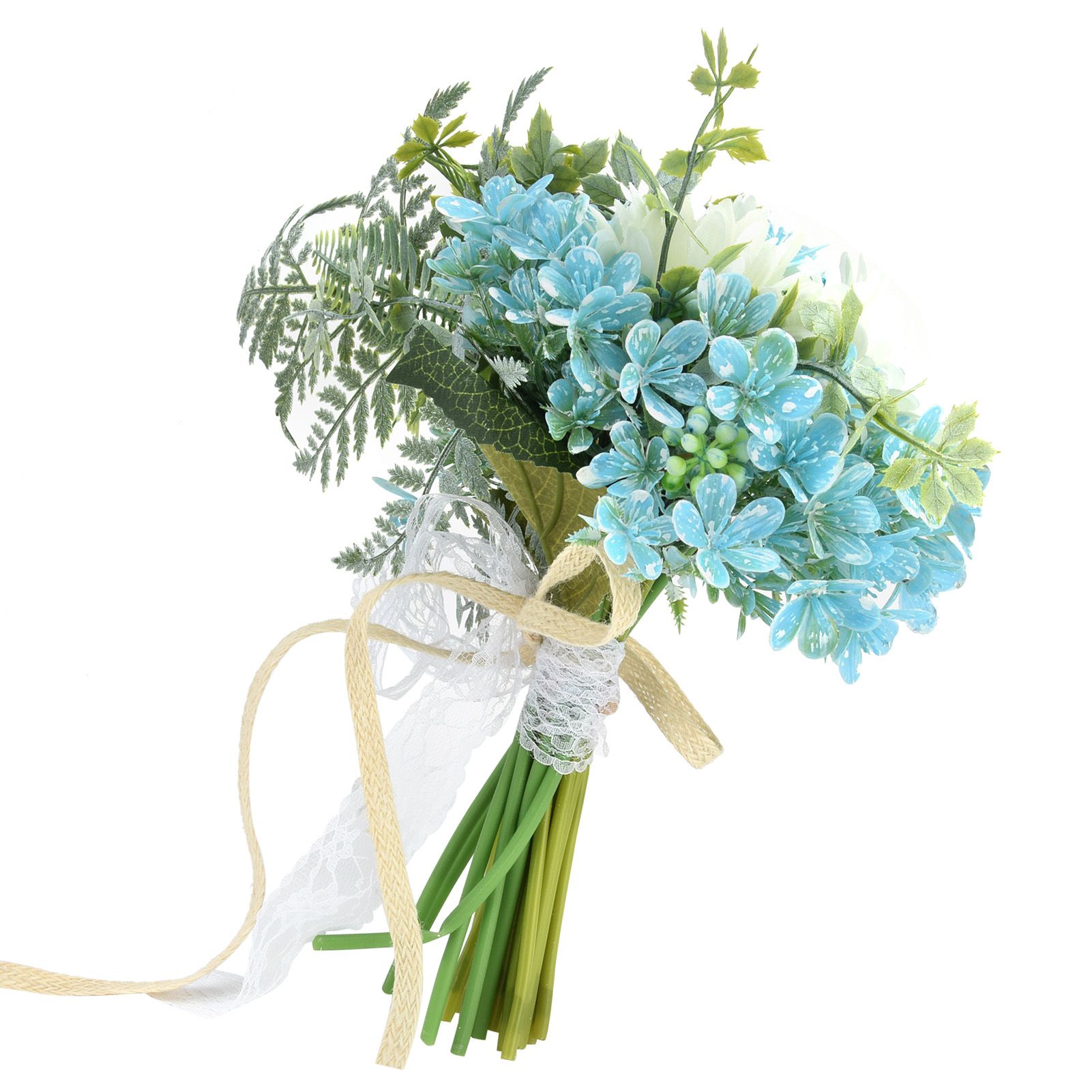 Bridal Bouquet Plastic Artificial Flower Bouquet for Wedding Stage Living Room view 5
