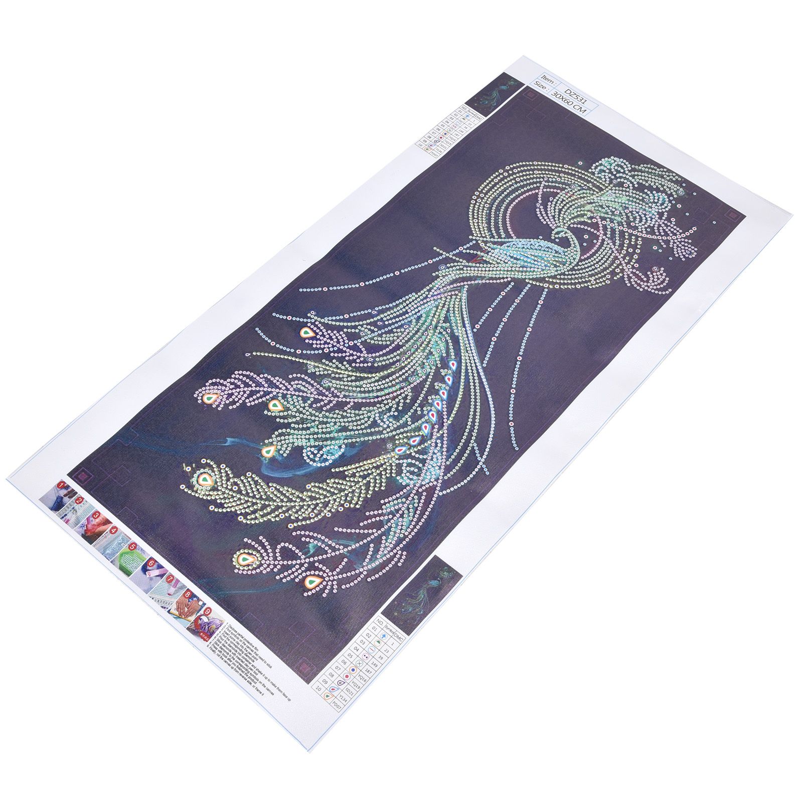 5D DIY Diamond Painting Peacock Pattern DIY Diamond Picture Art Craft Birthday view 5