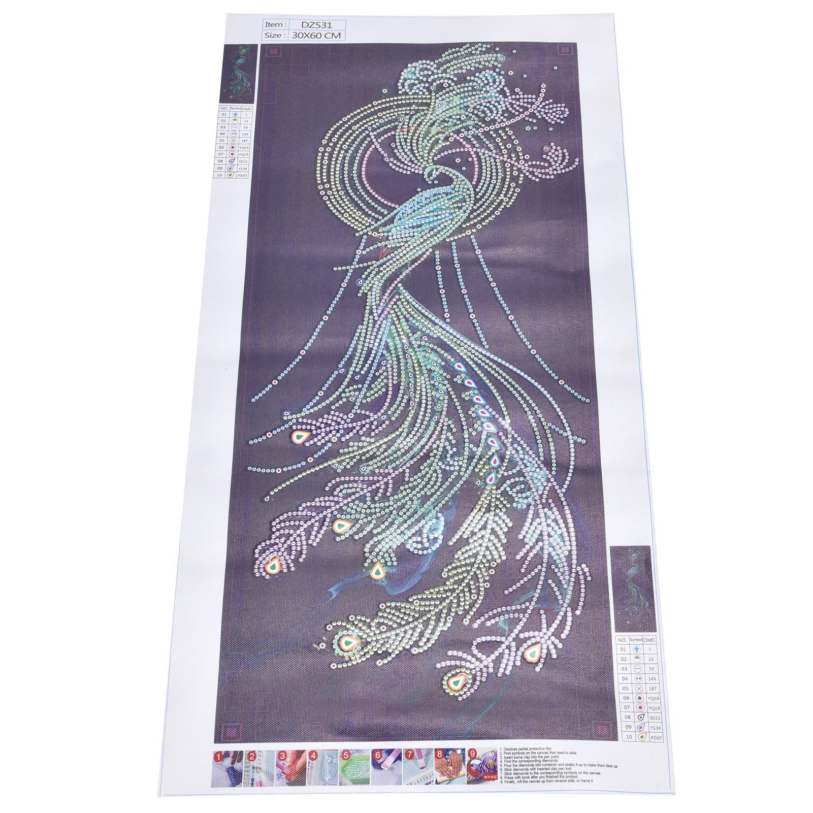 5D DIY Diamond Painting Peacock Pattern DIY Diamond Picture Art Craft Birthday view 10