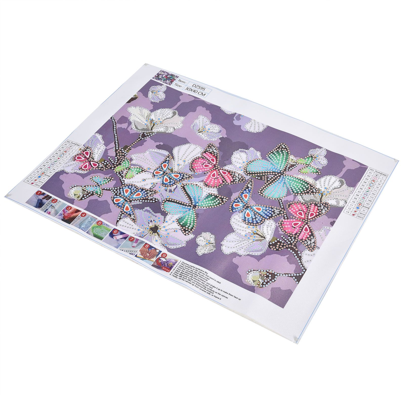 Colorful Butterflies Pattern Diamonds Painting Decorative HandMade Diamonds view 5