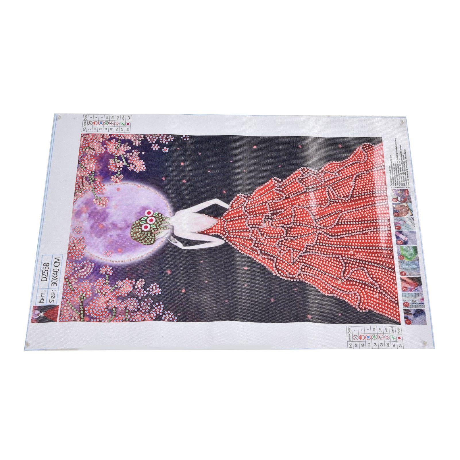Diamond Painting Kit Beautiful Girl Pattern DIY Diamond Embroidery Interior view 5