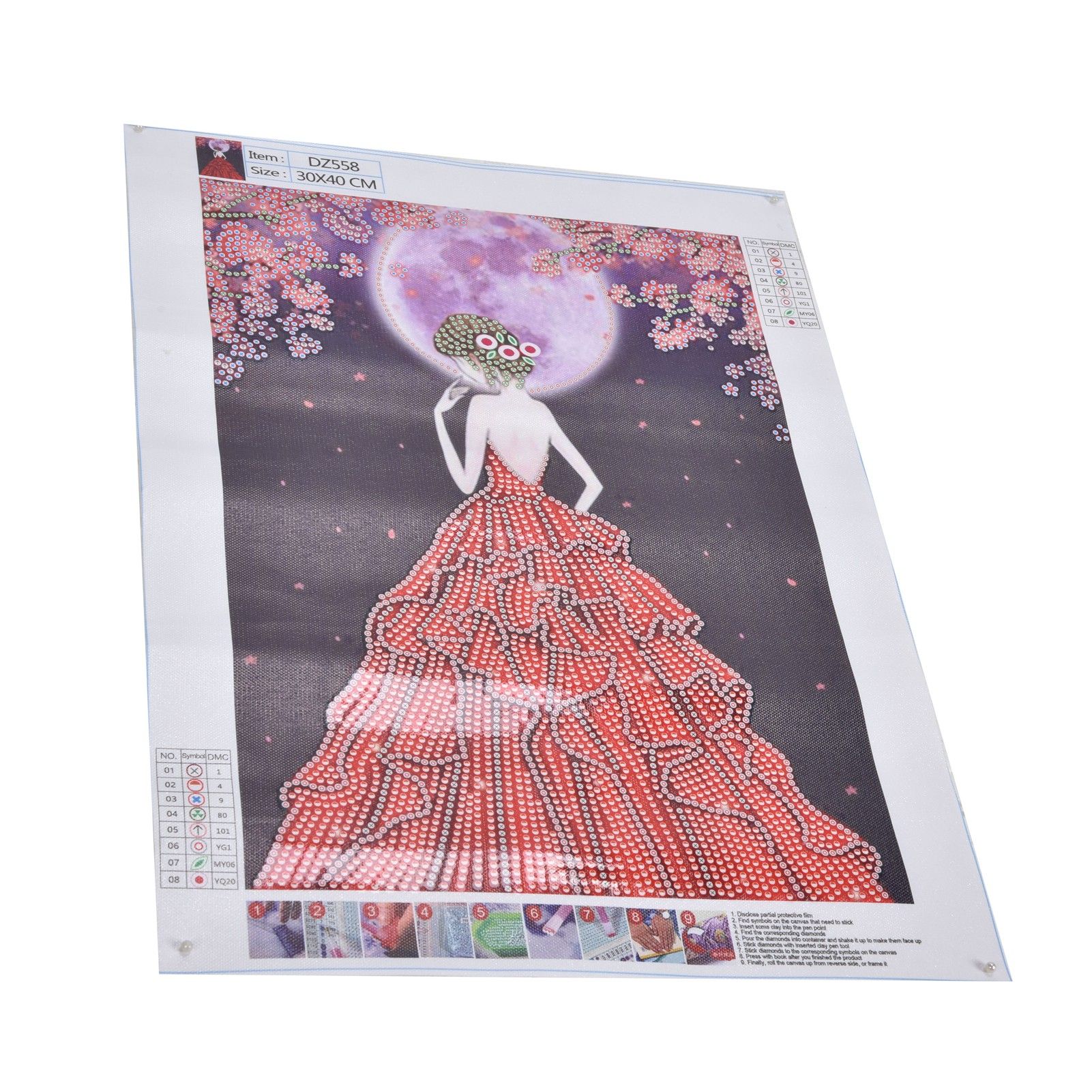 Diamond Painting Kit Beautiful Girl Pattern DIY Diamond Embroidery Interior view 8