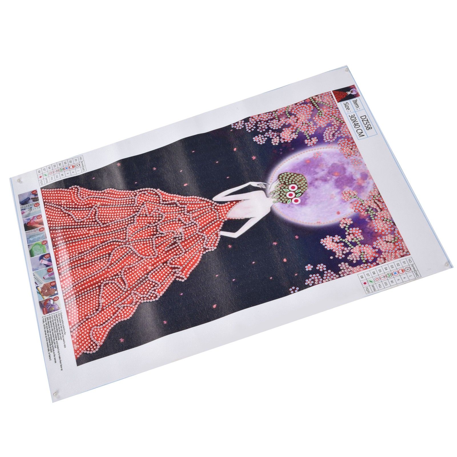 Diamond Painting Kit Beautiful Girl Pattern DIY Diamond Embroidery Interior view 10