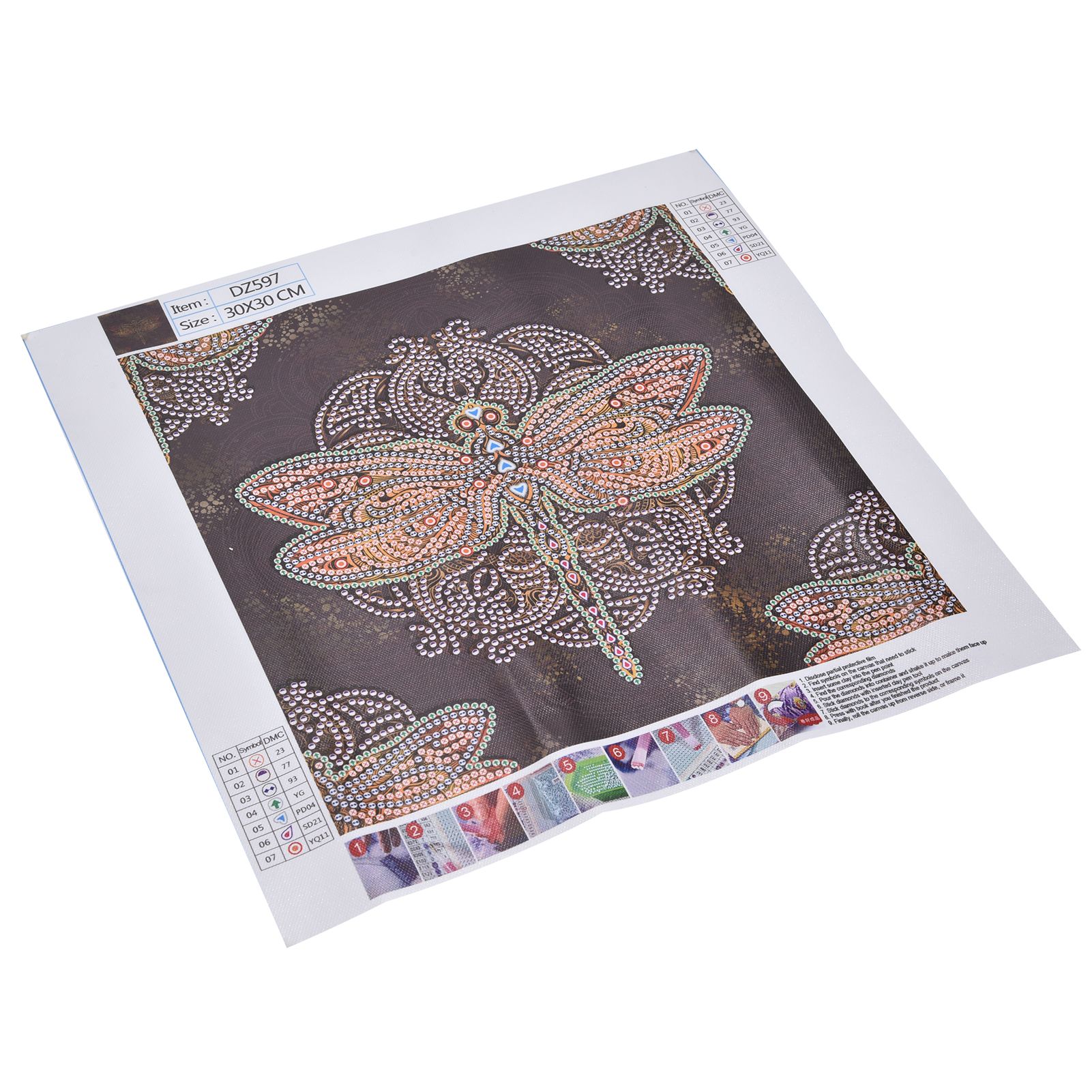 Diamond Painting Kit DIY Dragonfly Pattern Home Living Room Wall Decoration Crafts view 3