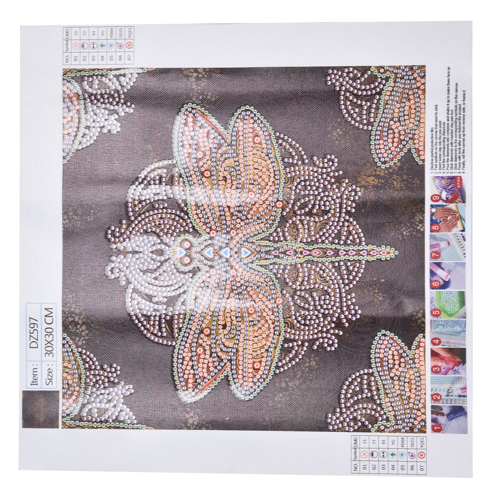Diamond Painting Kit DIY Dragonfly Pattern Home Living Room Wall Decoration Crafts view 5