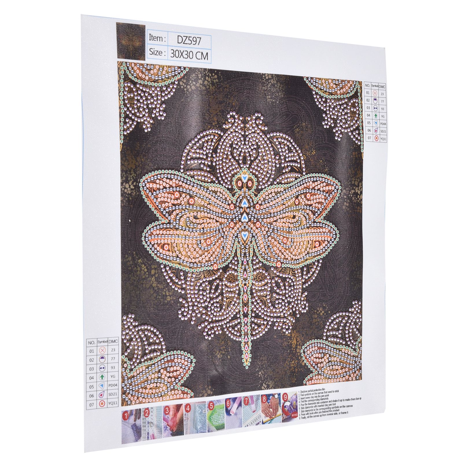 Diamond Painting Kit DIY Dragonfly Pattern Home Living Room Wall Decoration Crafts view 7