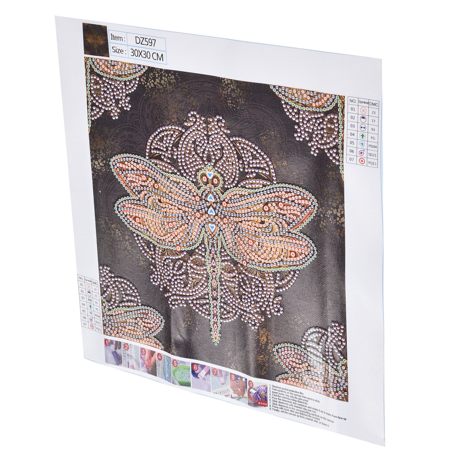 Diamond Painting Kit DIY Dragonfly Pattern Home Living Room Wall Decoration Crafts view 8