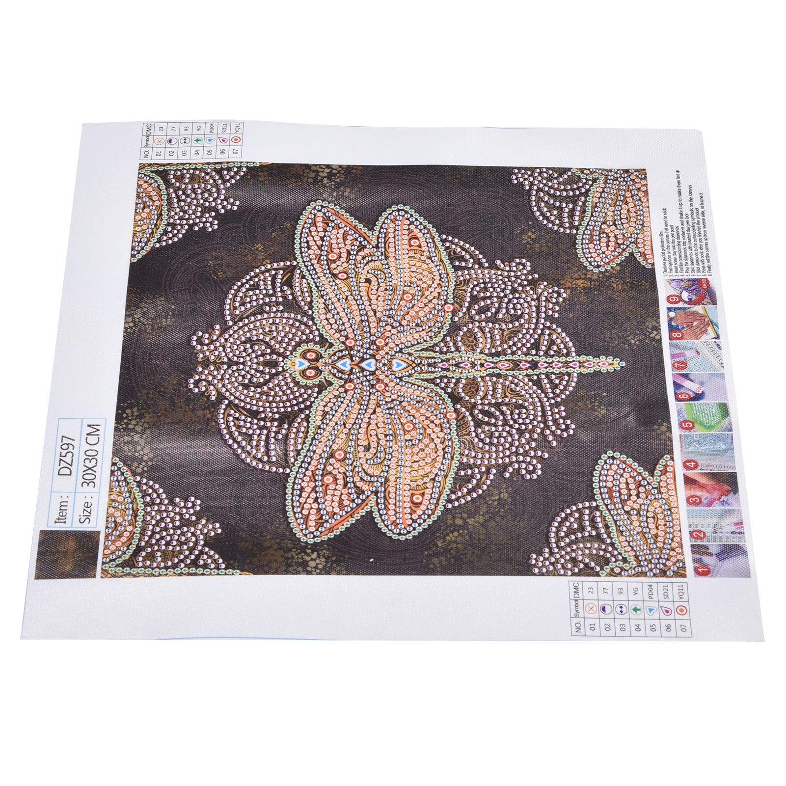 Diamond Painting Kit DIY Dragonfly Pattern Home Living Room Wall Decoration Crafts view 9