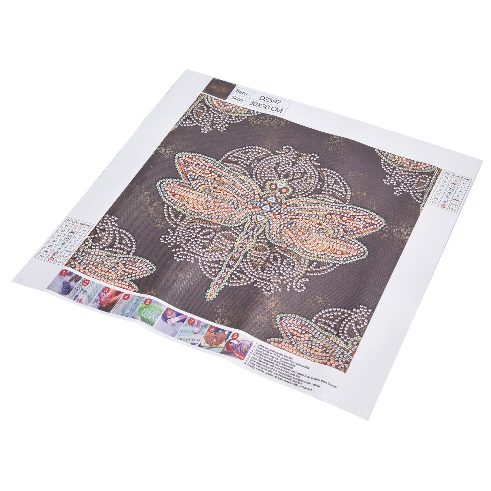 Diamond Painting Kit DIY Dragonfly Pattern Home Living Room Wall Decoration Crafts view 10