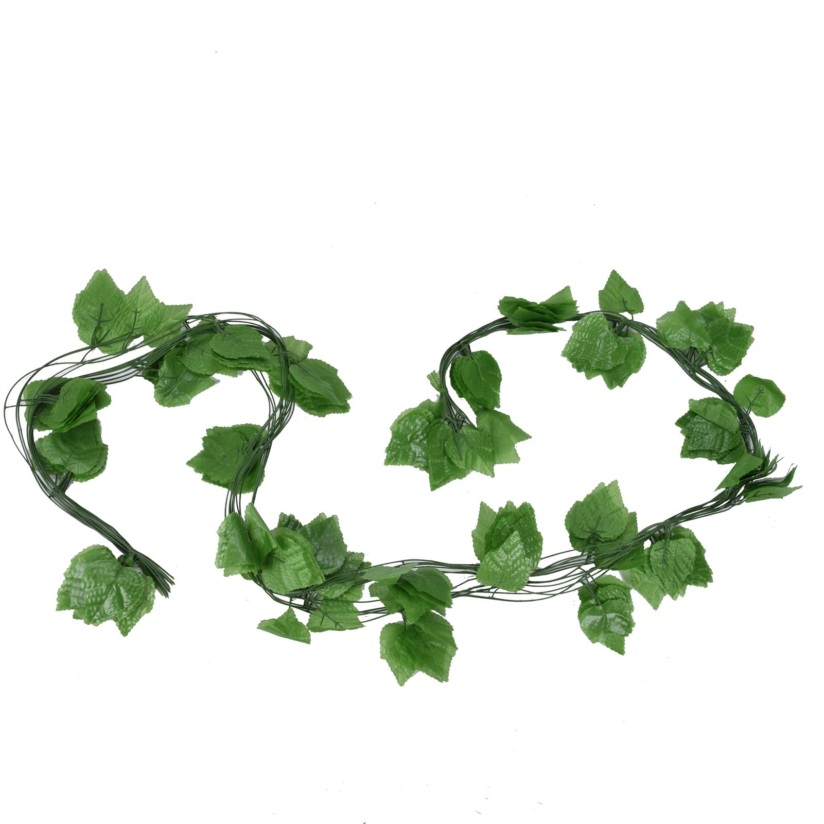 Simulation Grape Leaves Rattan Resuable Artificial Green Plant Vine Leaves for — image 1