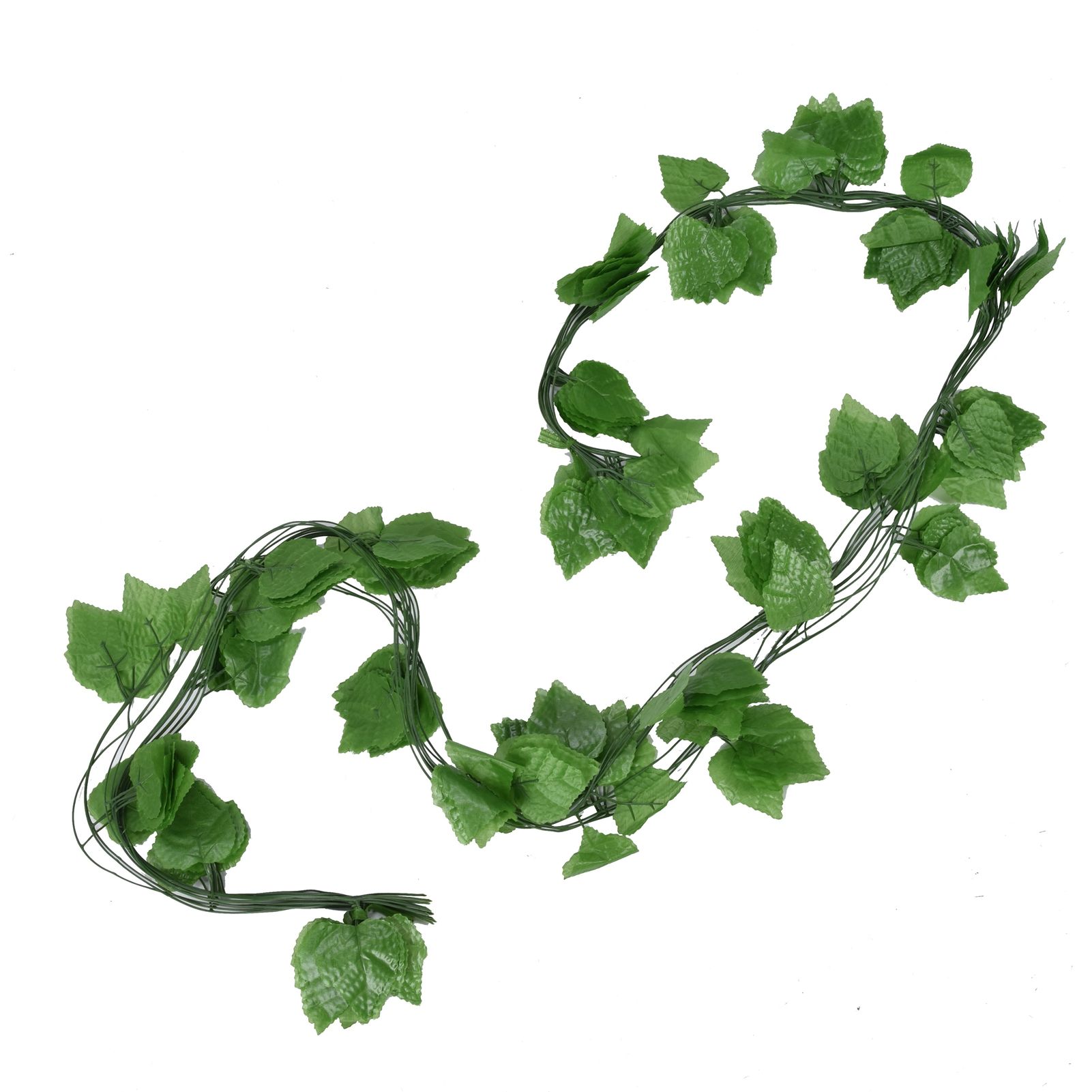 Simulation Grape Leaves Rattan Resuable Artificial Green Plant Vine Leaves for view 3