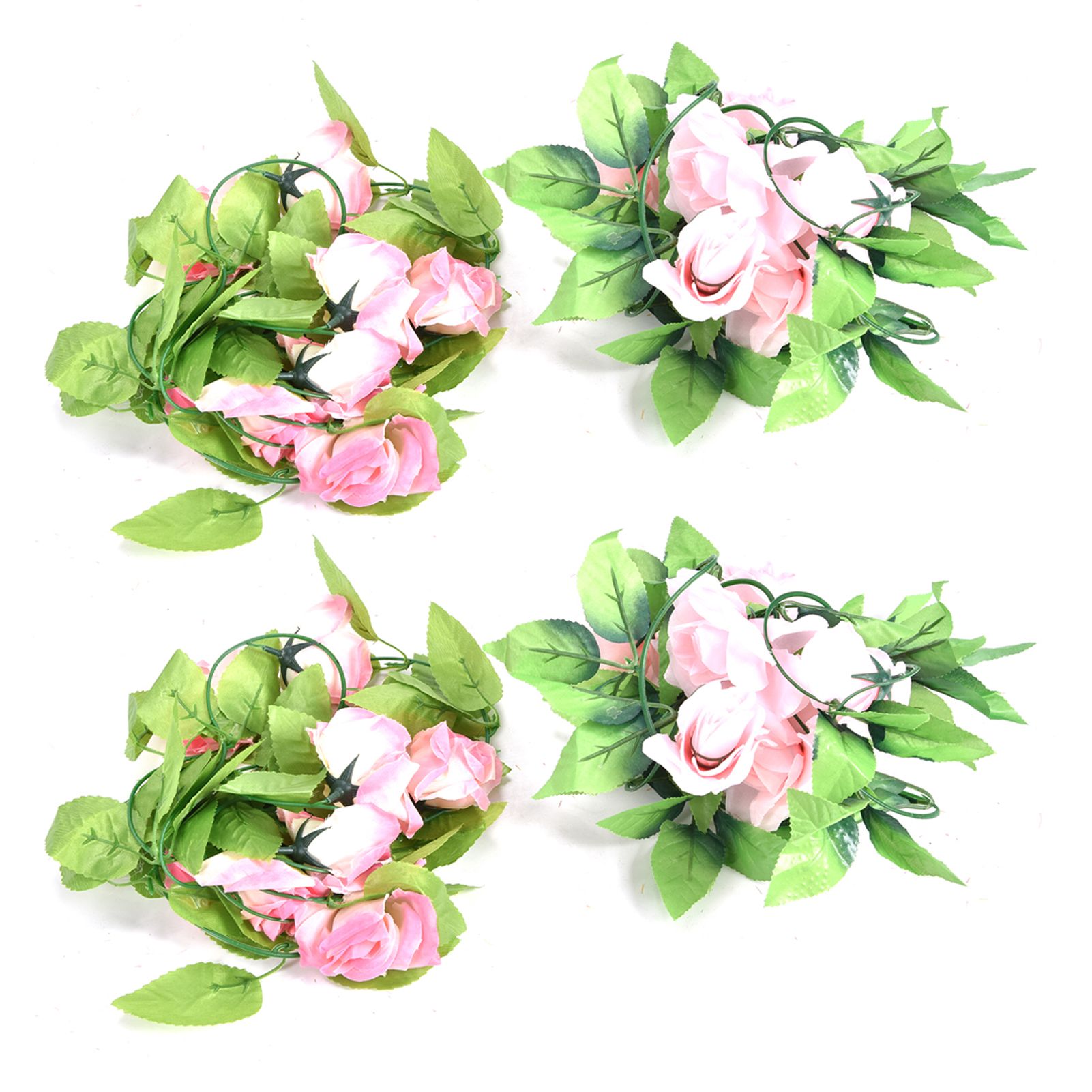 4Strips Artificial Roses Flower DIY Decorating Fake Flower for Wedding Garden view 2